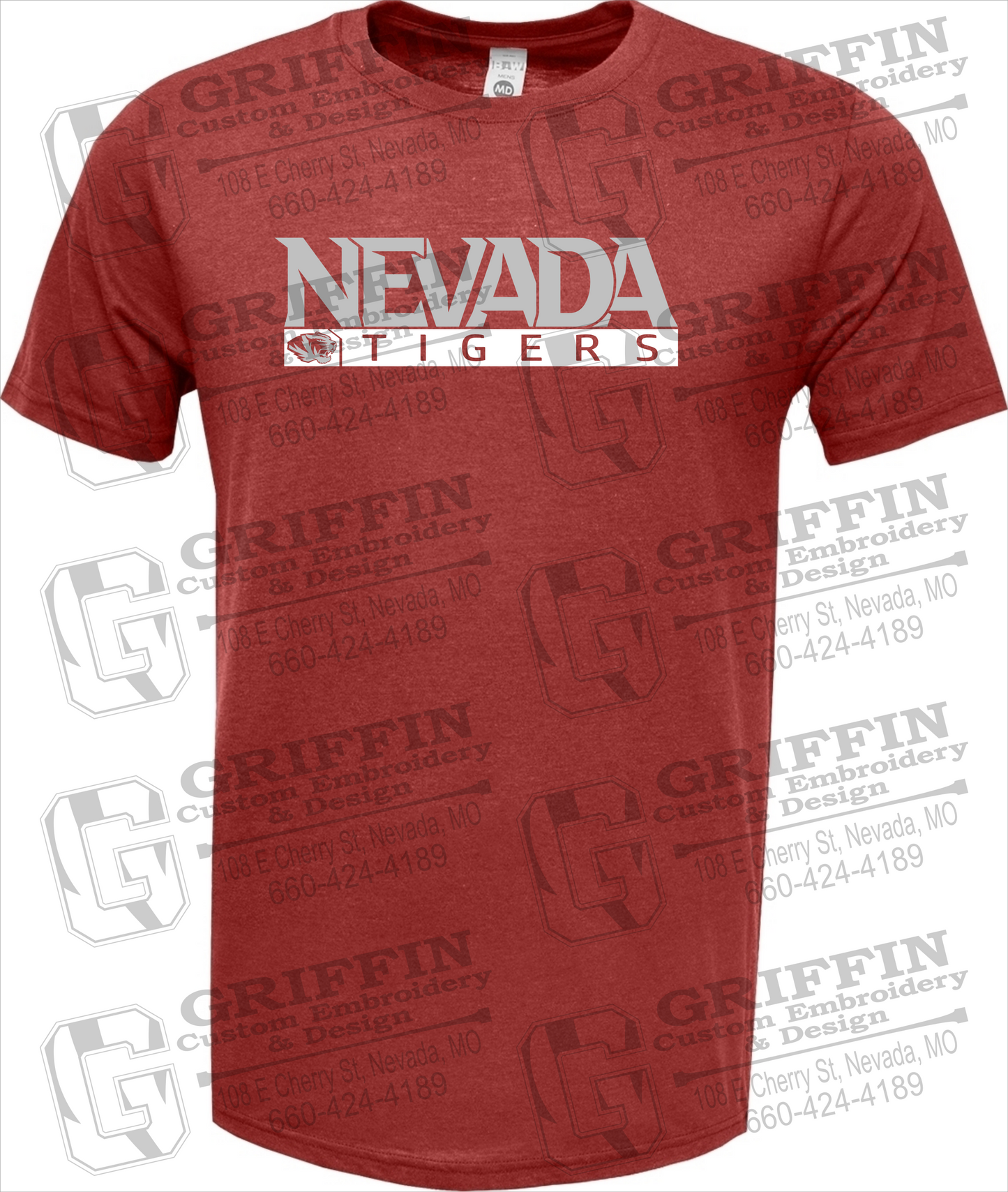 Soft-Tek Short Sleeve T-Shirt - Nevada Tigers 22-G