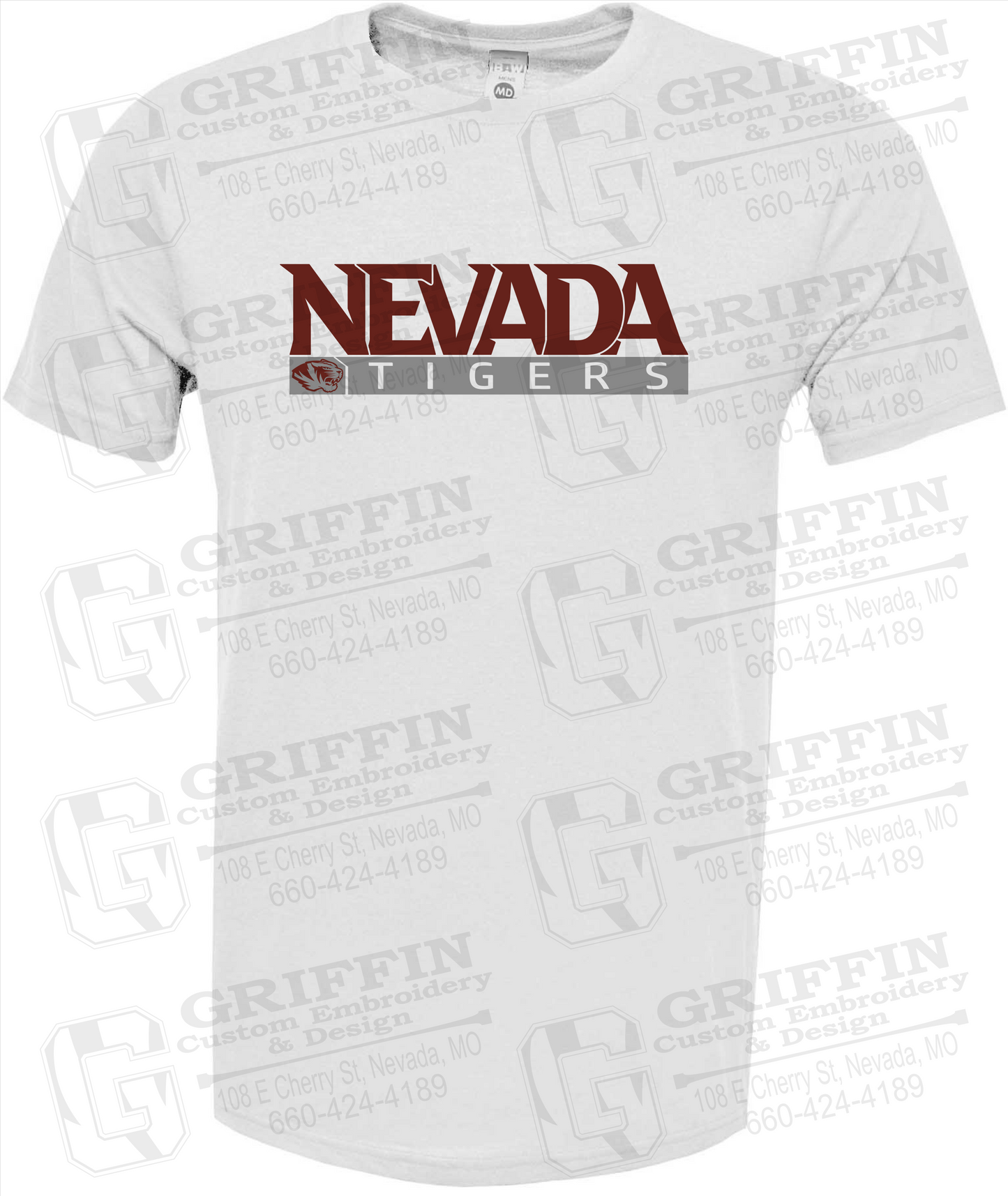 Soft-Tek Short Sleeve T-Shirt - Nevada Tigers 22-G