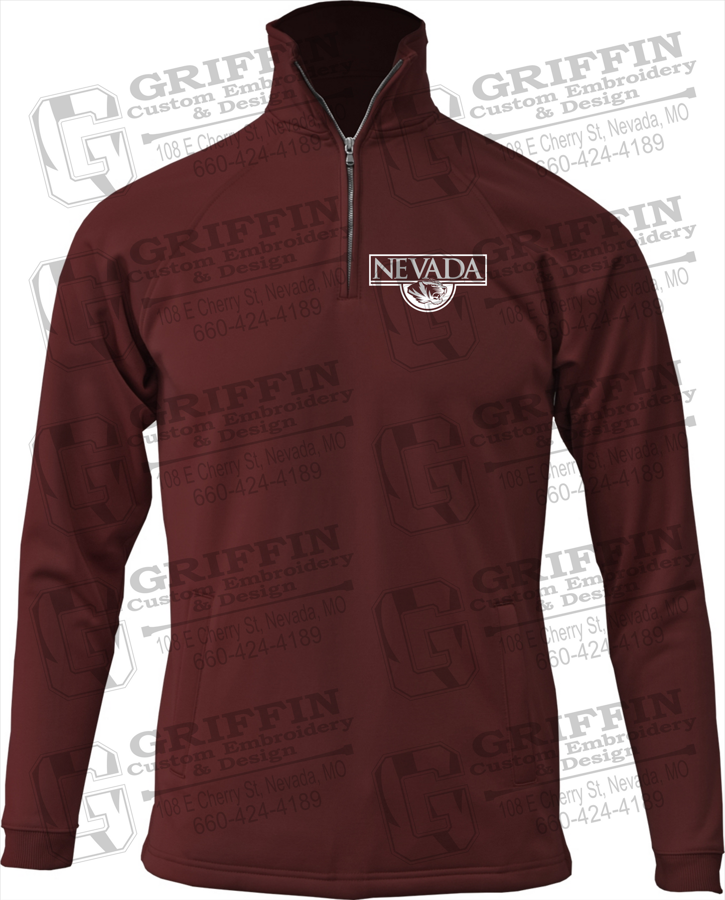Performance Fleece 1/4 Zip Sweatshirt - Nevada Tigers 22-K