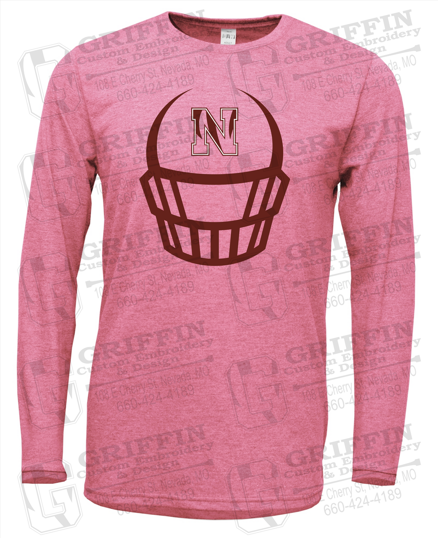 Soft-Tek Long Sleeve T-Shirt - Football - Nevada Tigers 22-P