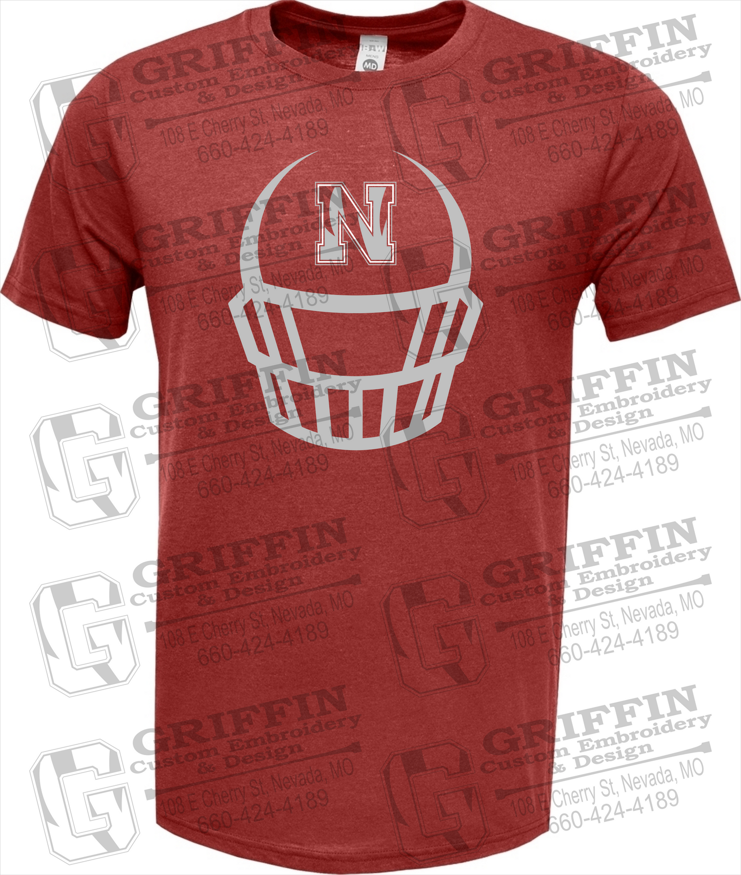 Soft-Tek Short Sleeve T-Shirt - Football - Nevada Tigers 22-P