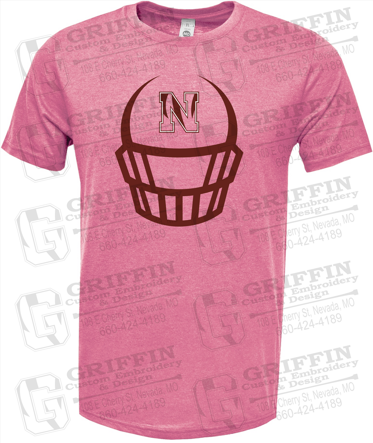 Soft-Tek Short Sleeve T-Shirt - Football - Nevada Tigers 22-P