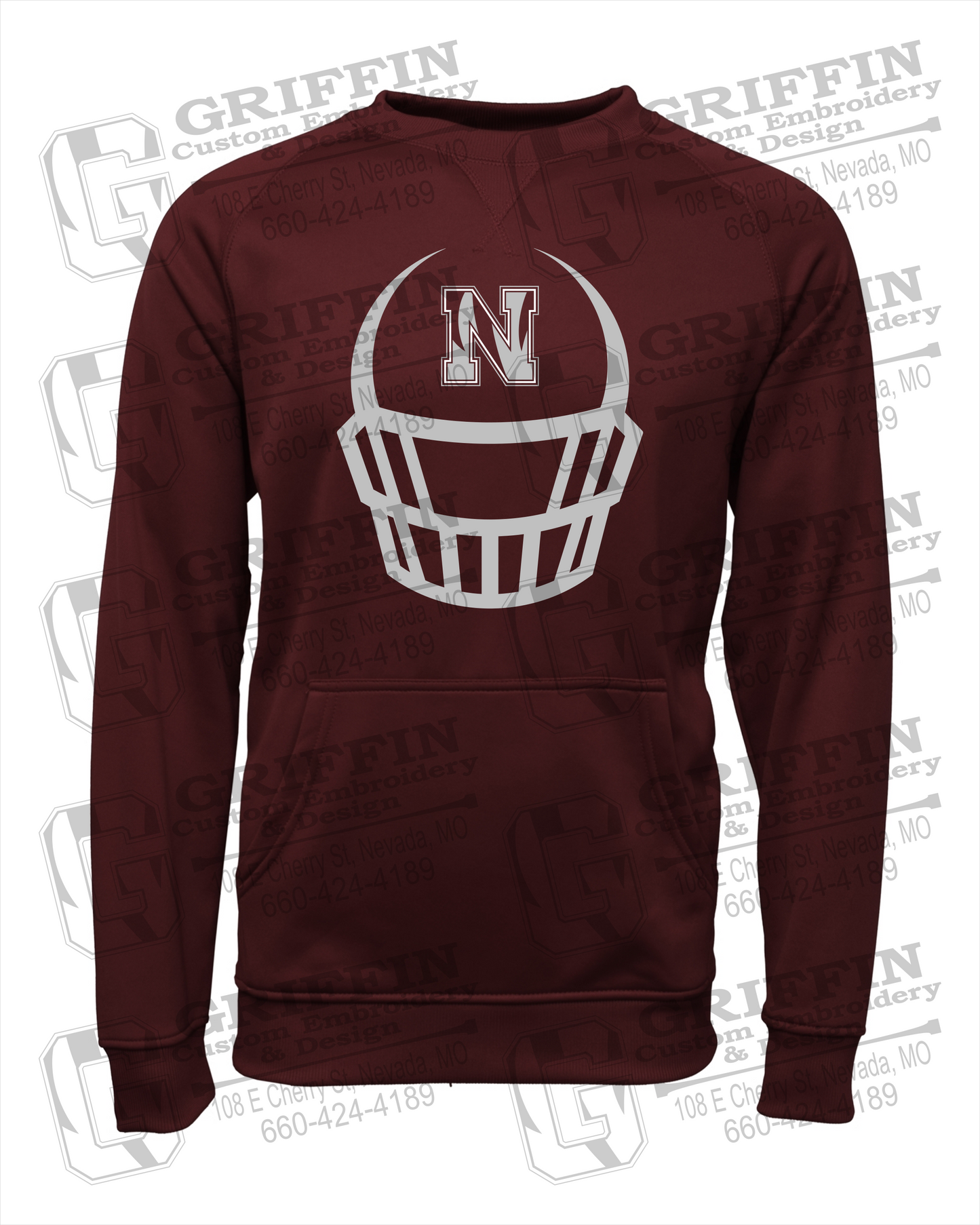Performance Fleece Sweatshirt - Football - Nevada Tigers 22-P