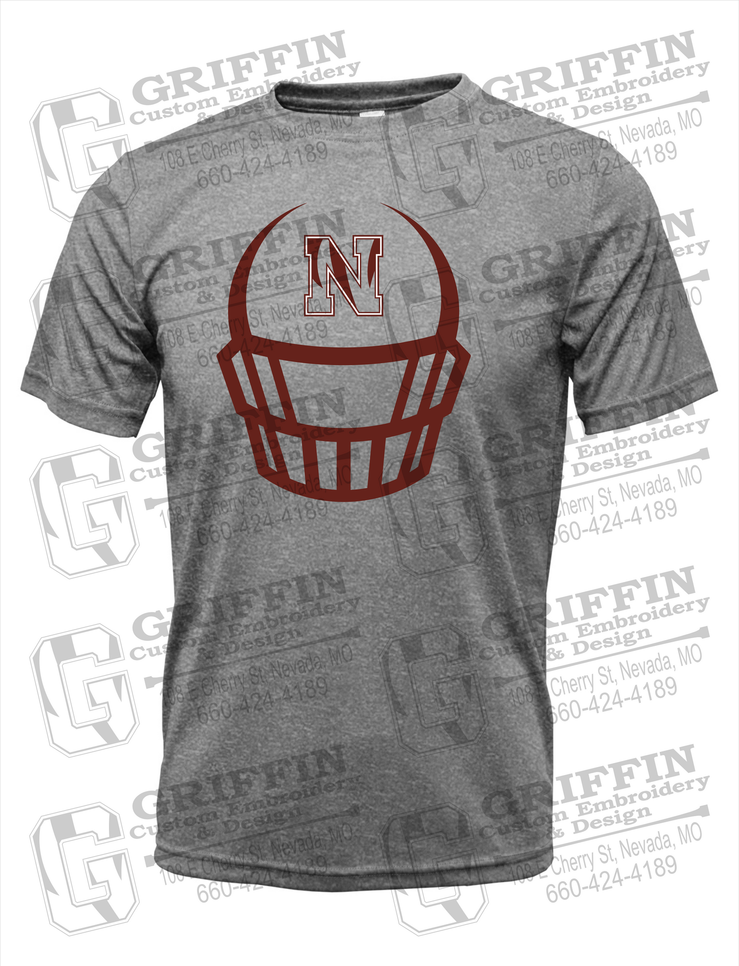 Dry-Fit Short Sleeve T-Shirt - Football - Nevada Tigers 22-P