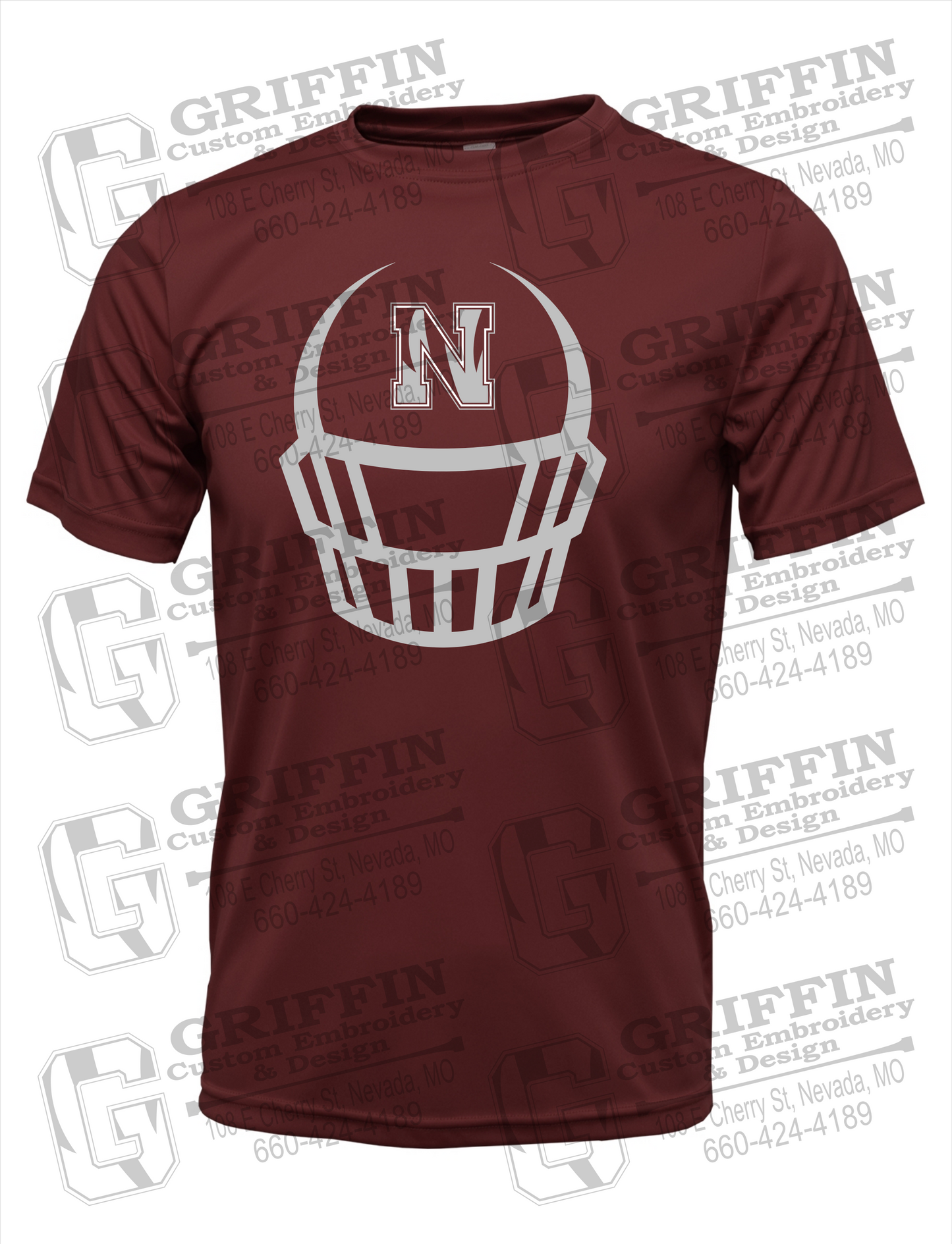 Dry-Fit Short Sleeve T-Shirt - Football - Nevada Tigers 22-P