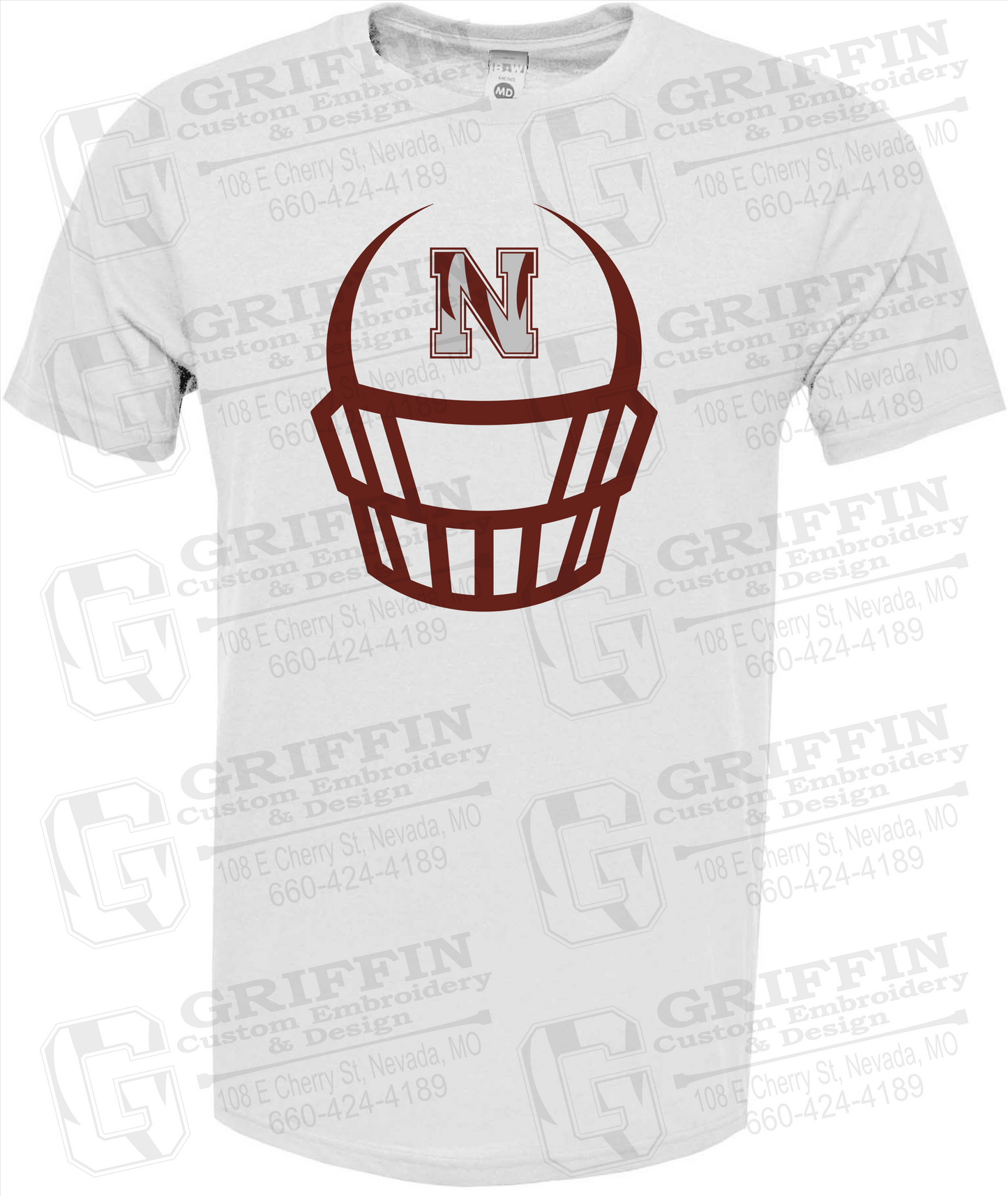 Soft-Tek Short Sleeve T-Shirt - Football - Nevada Tigers 22-P