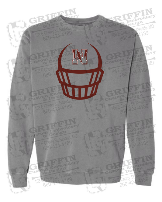 Comfort Colors Crewneck Sweatshirt - Football - Nevada Tigers 22-P