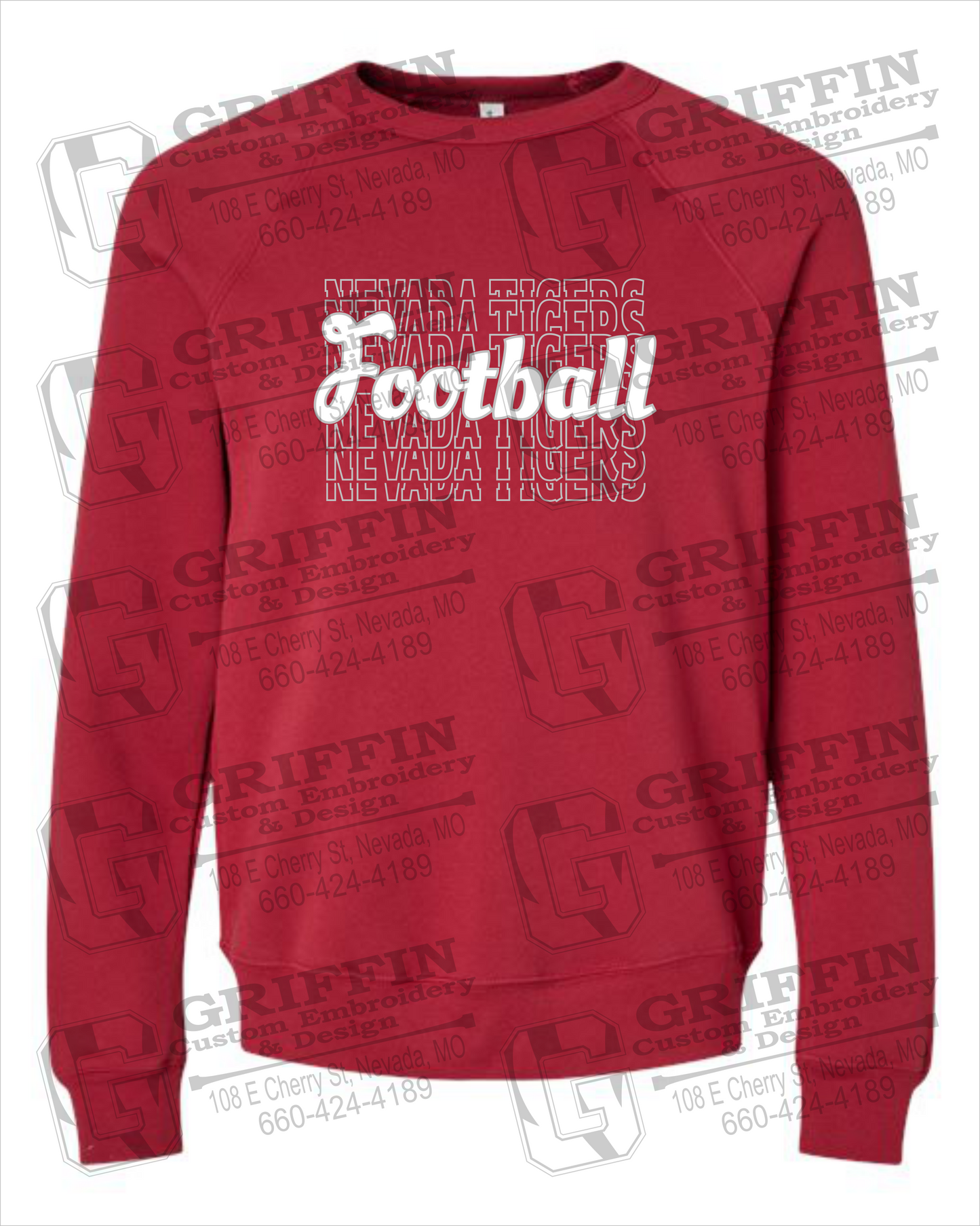 Sponge Fleece Sweatshirt - Football - Nevada Tigers 22-R