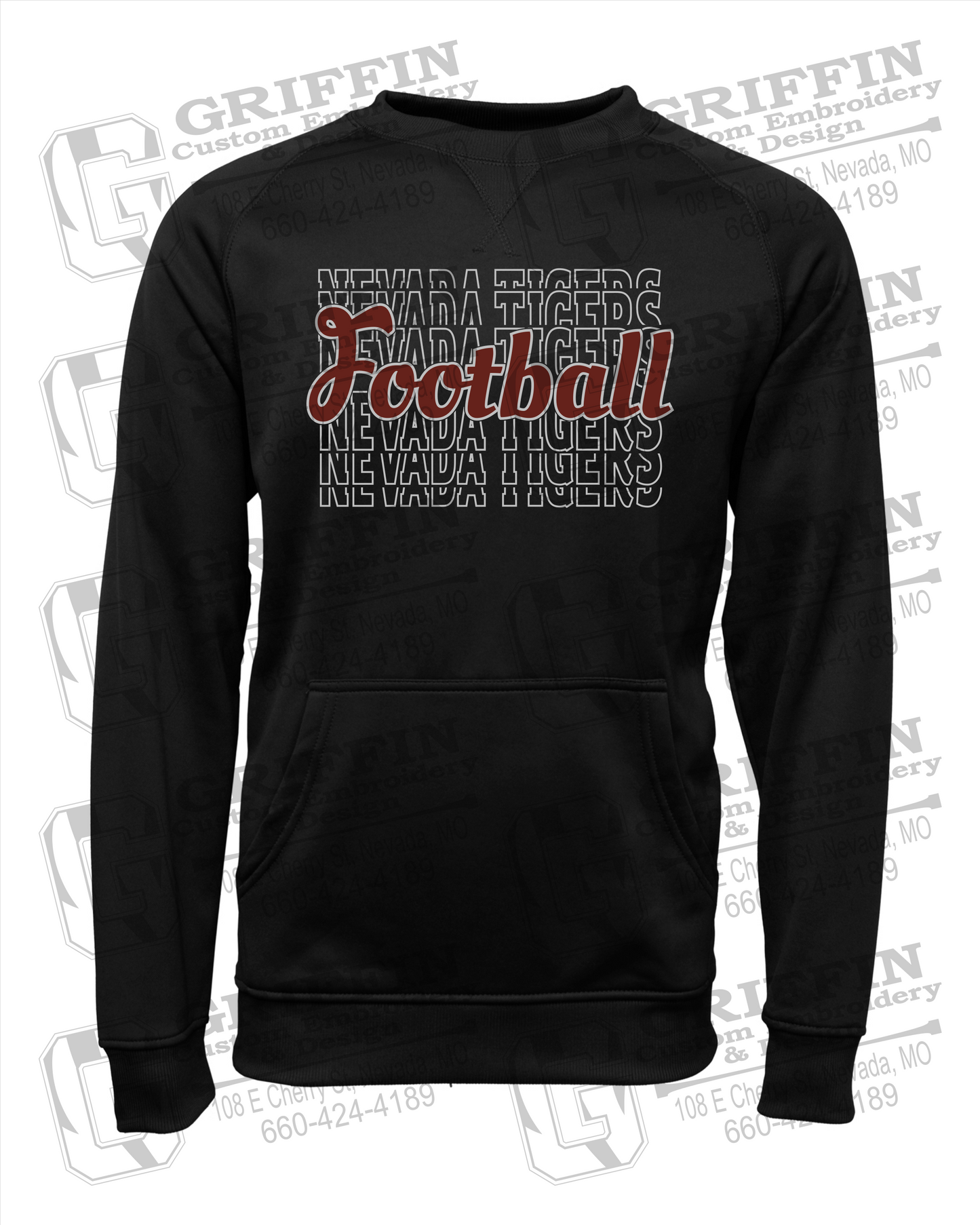 Performance Fleece Sweatshirt - Football - Nevada Tigers 22-R