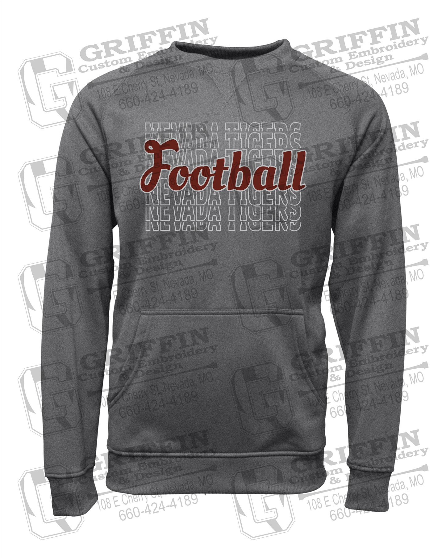Performance Fleece Sweatshirt - Football - Nevada Tigers 22-R