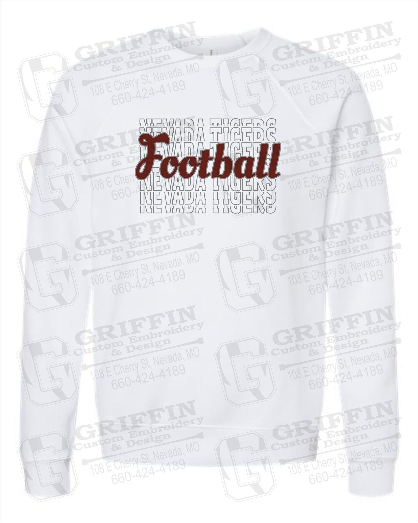 Sponge Fleece Sweatshirt - Football - Nevada Tigers 22-R