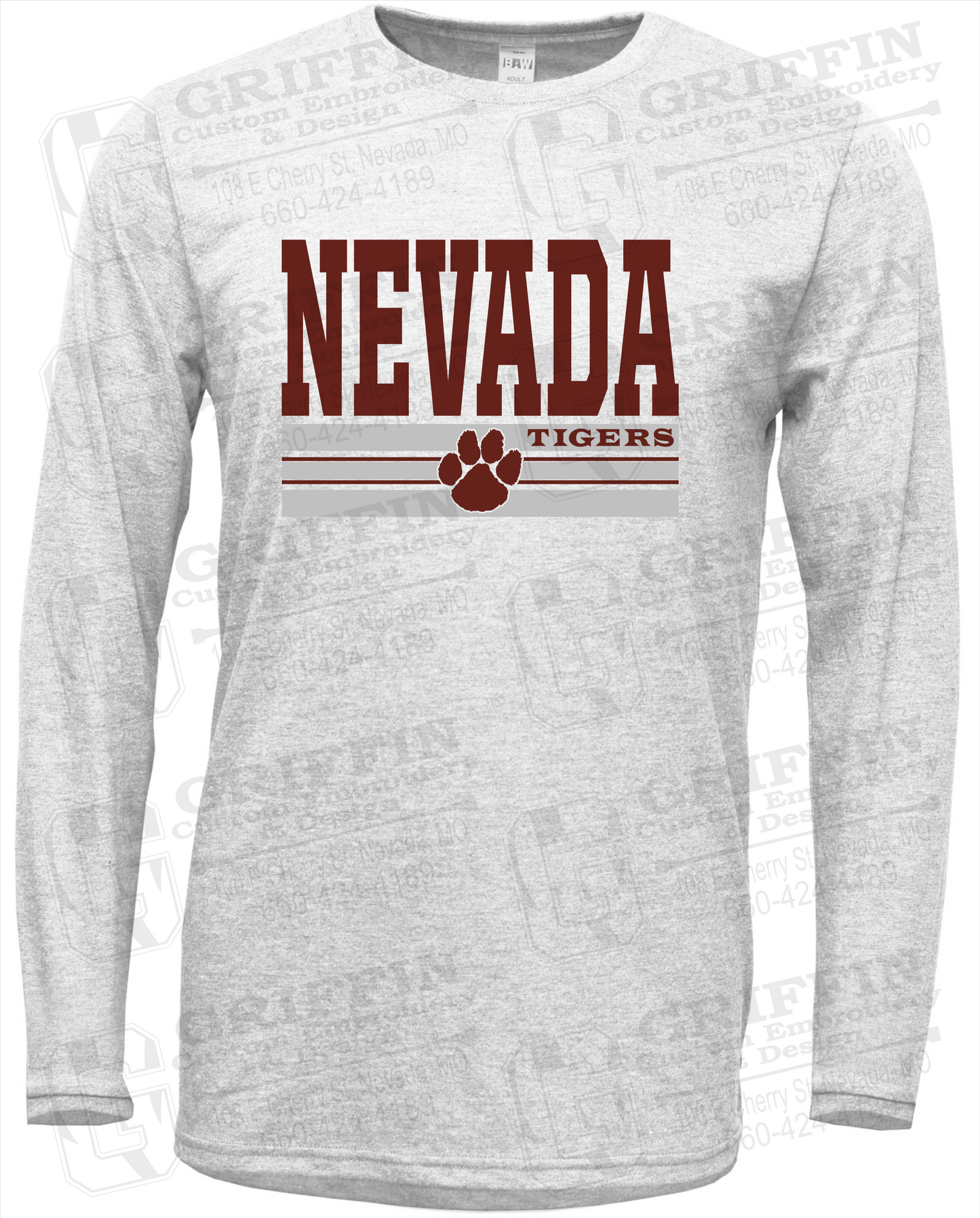 Soft-Tek Long Sleeve T-Shirt - Nevada Tigers 22-V