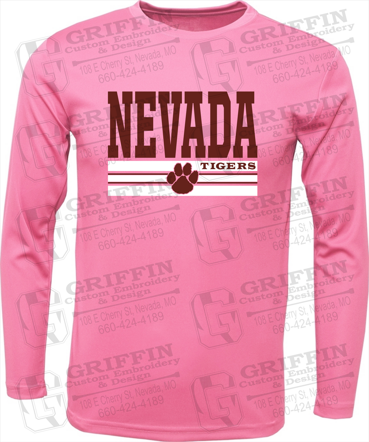 Toddler Dry-Fit Long Sleeve T-Shirt - Nevada Tigers 22-V