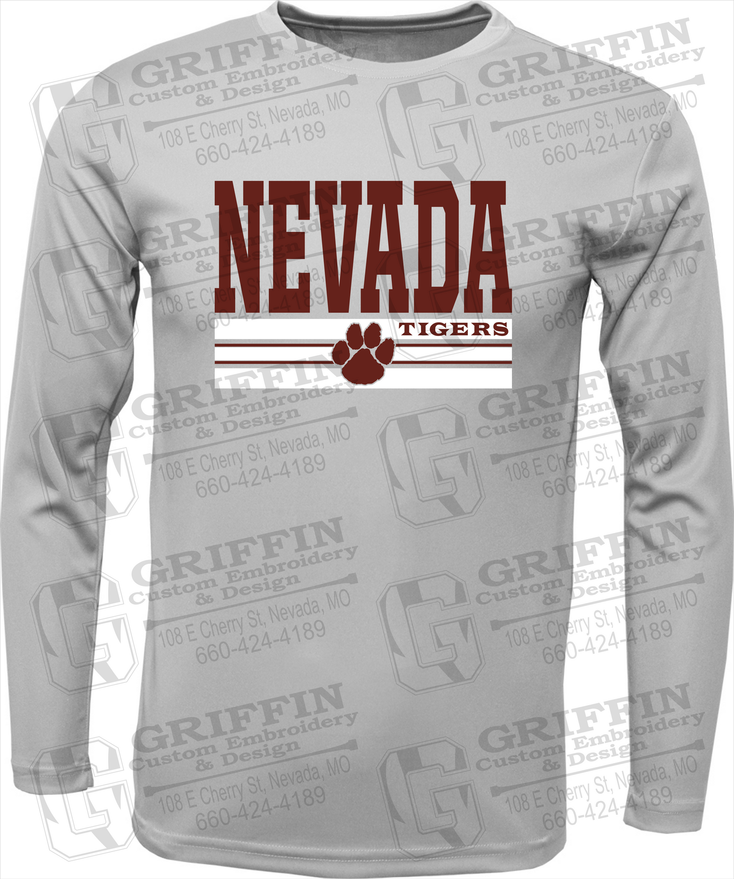 Toddler Dry-Fit Long Sleeve T-Shirt - Nevada Tigers 22-V