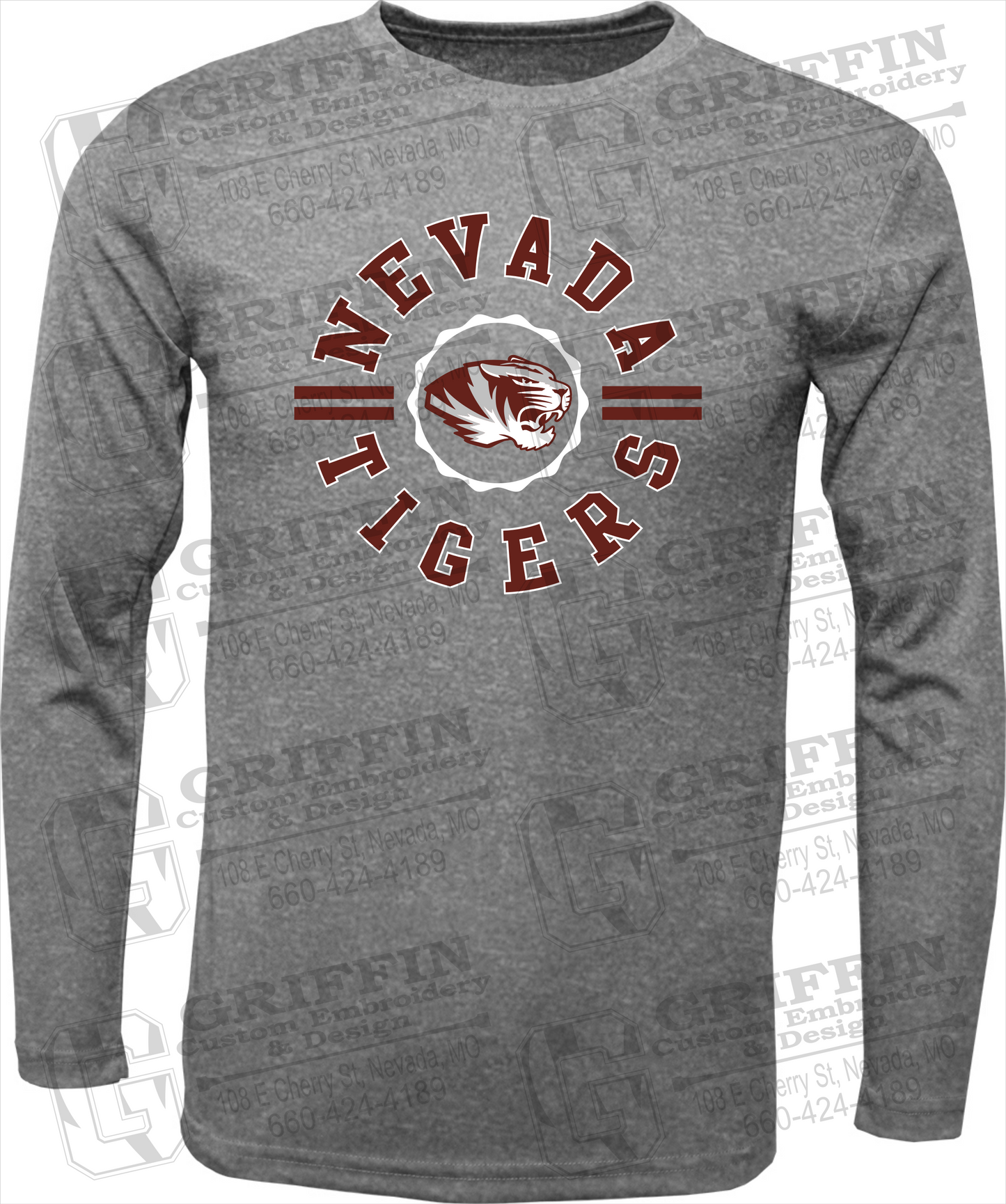 Dry-Fit Long Sleeve T-Shirt - Nevada Tigers 22-Z