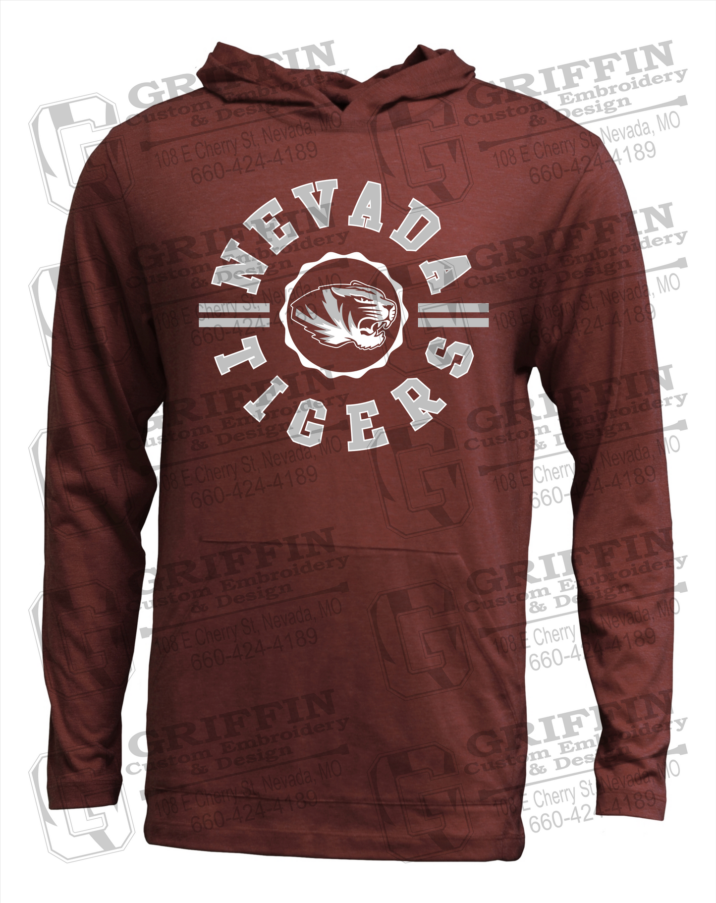 Soft-Tek T-Shirt Hoodie - Nevada Tigers 22-Z