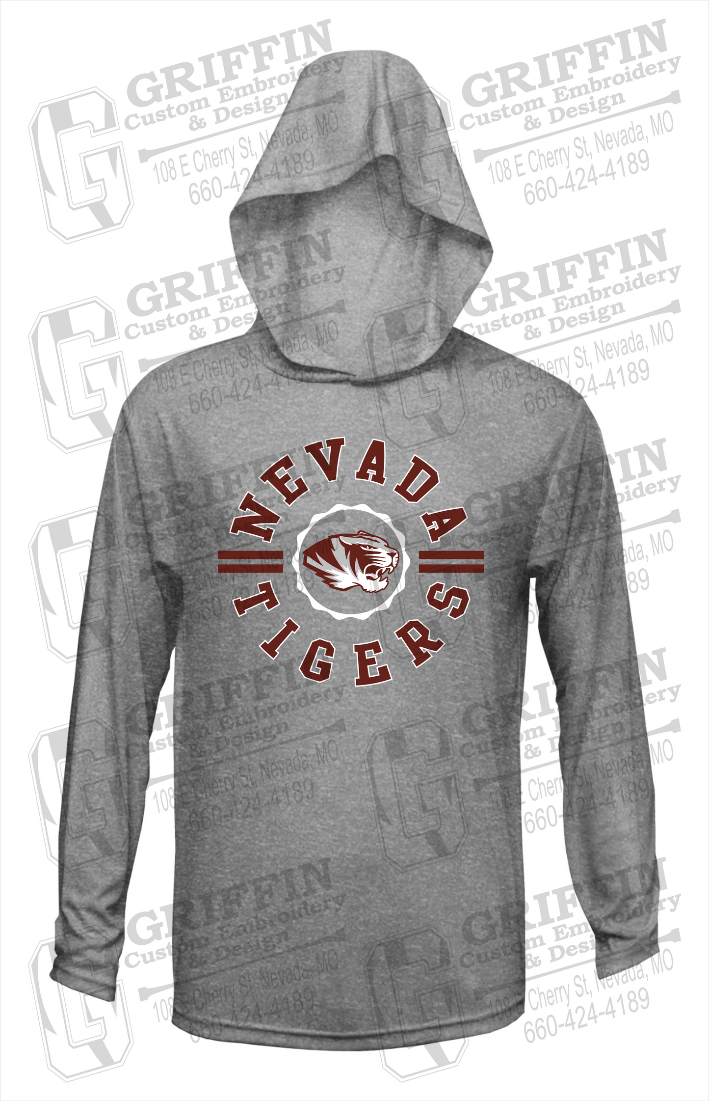 Dry-Fit T-Shirt Hoodie - Nevada Tigers 22-Z