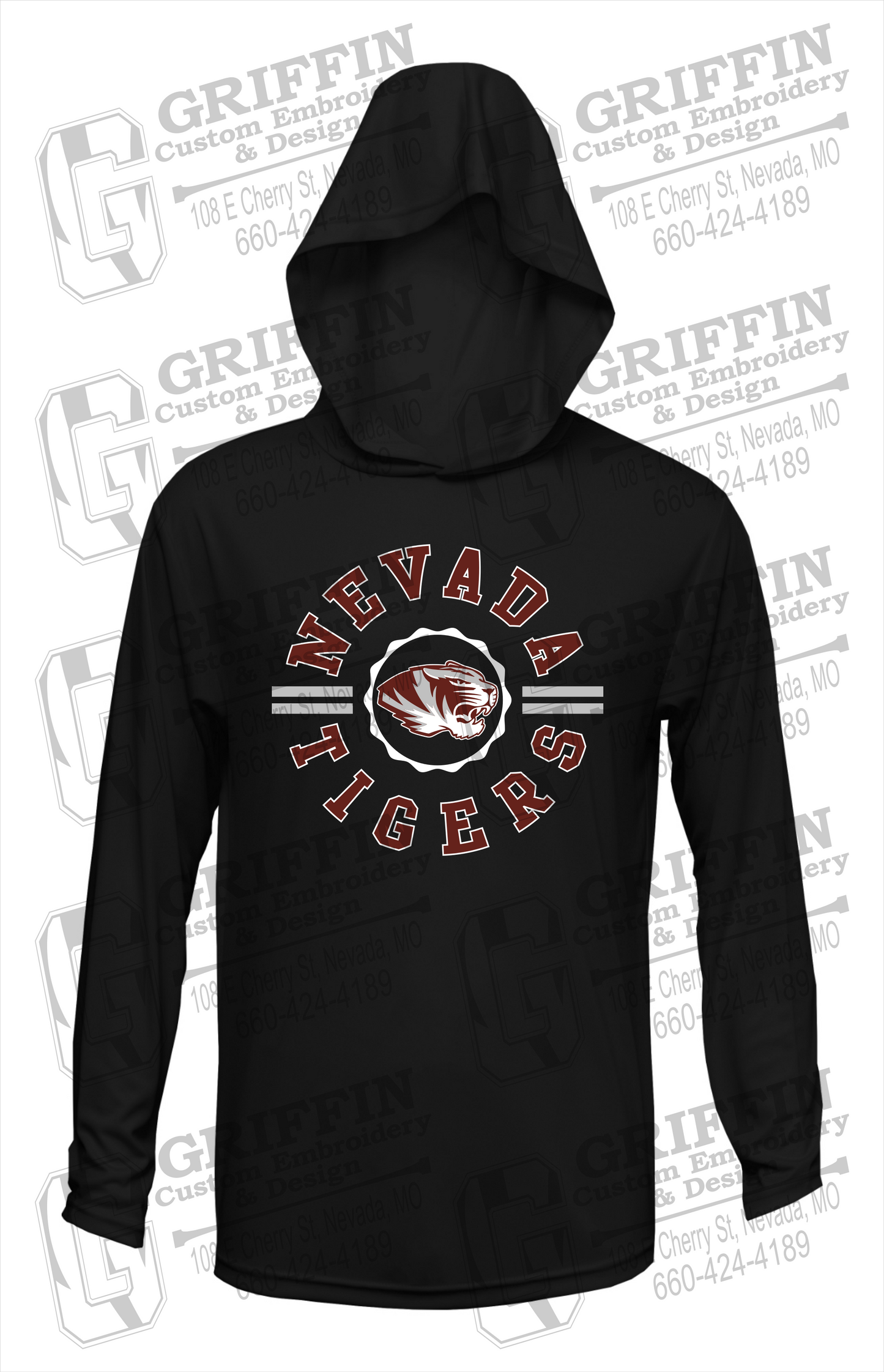 Dry-Fit T-Shirt Hoodie - Nevada Tigers 22-Z