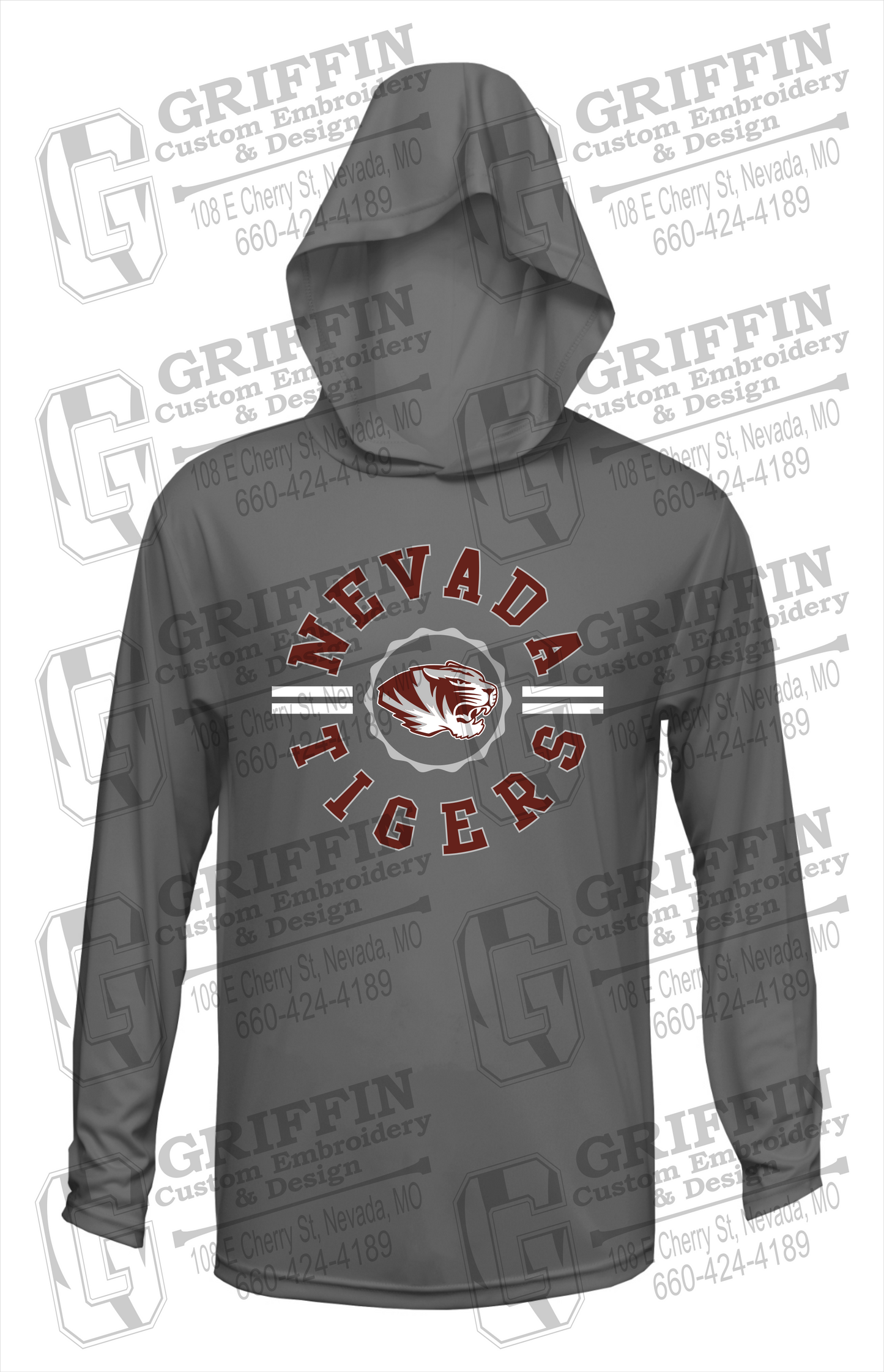 Dry-Fit T-Shirt Hoodie - Nevada Tigers 22-Z