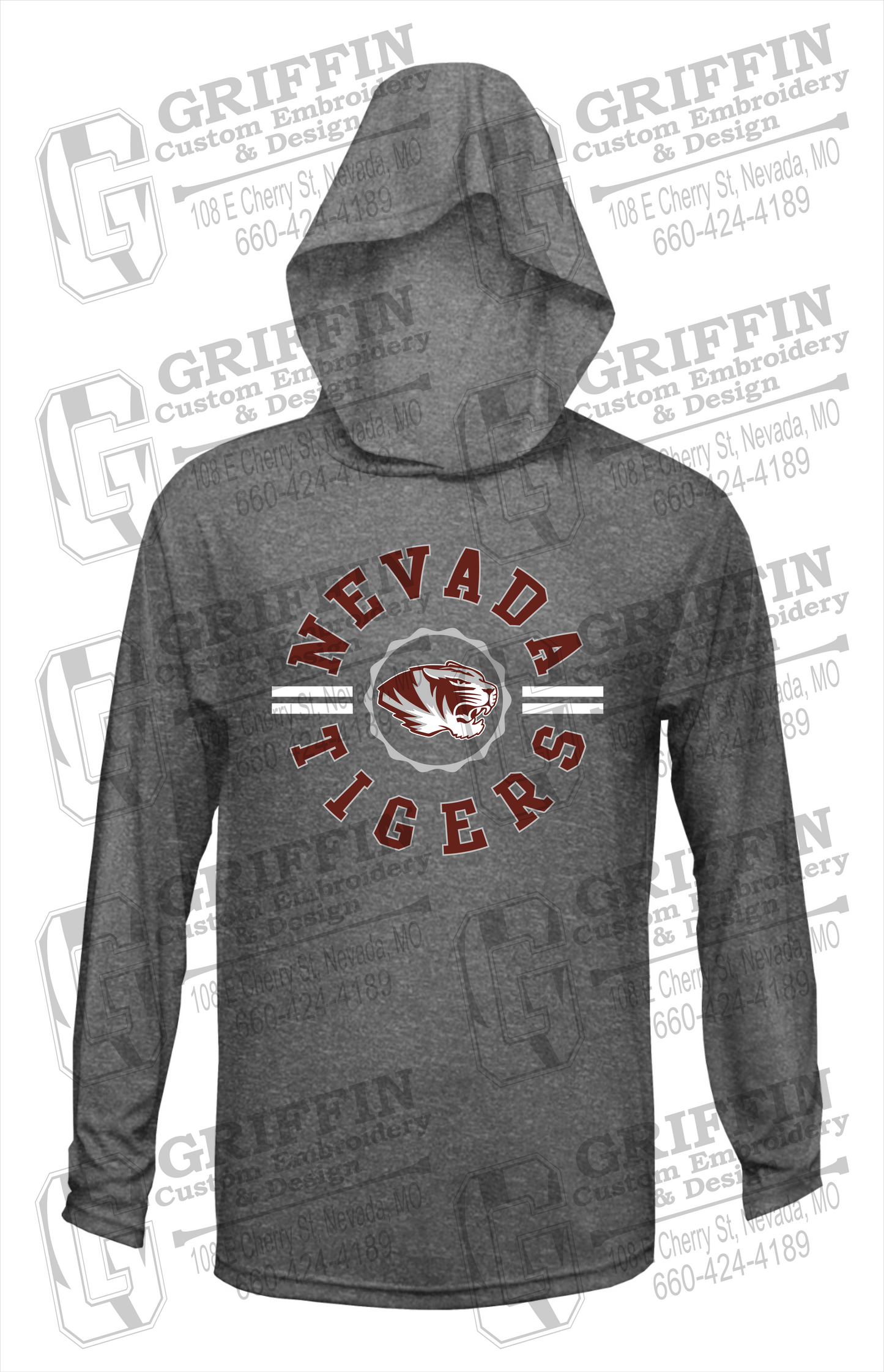 Dry-Fit T-Shirt Hoodie - Nevada Tigers 22-Z