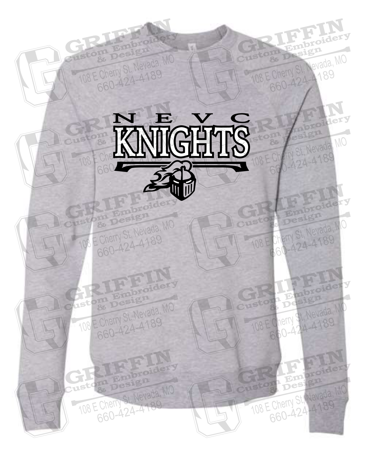Sponge Fleece Sweatshirt - NEVC Knights 23-A