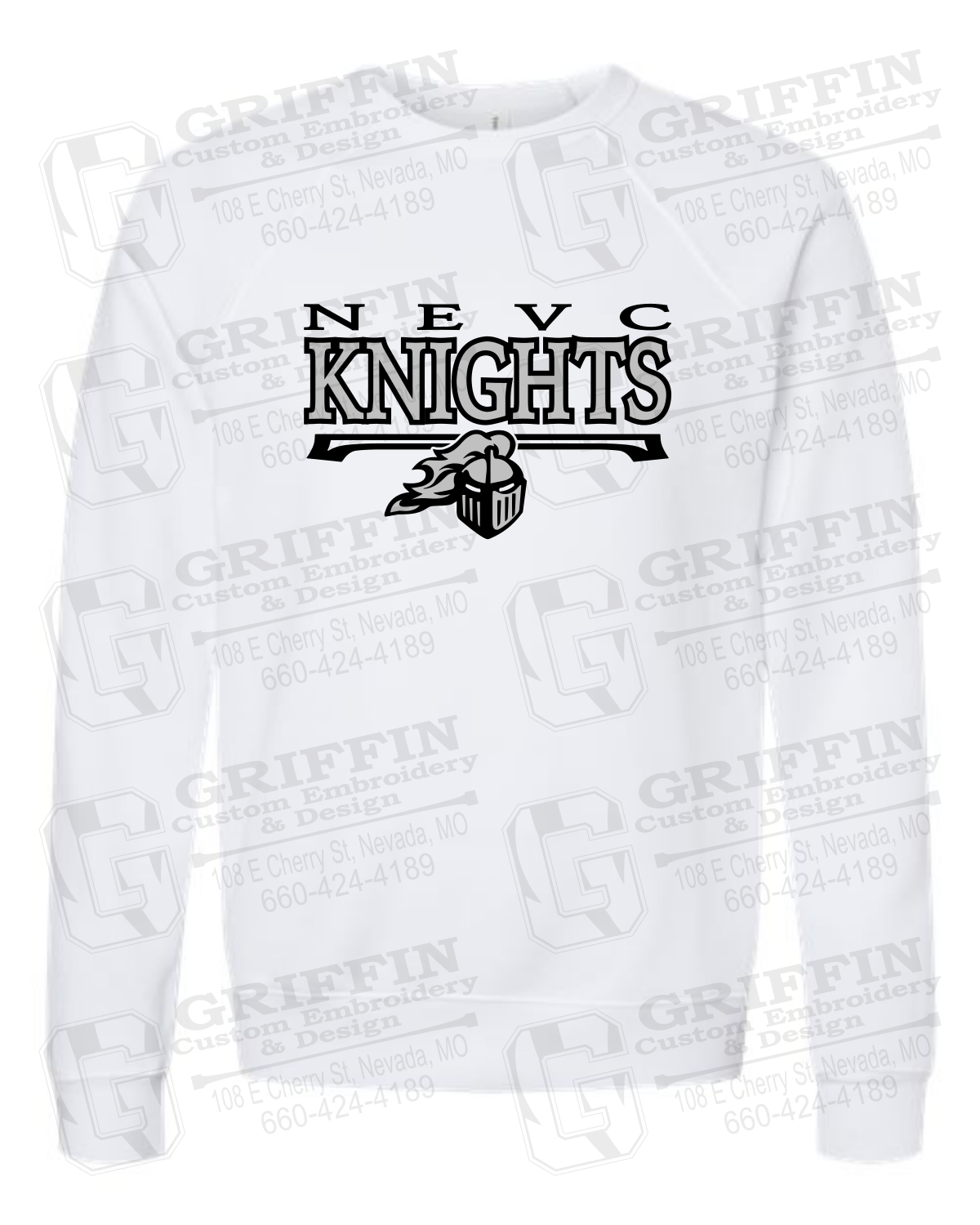 Sponge Fleece Sweatshirt - NEVC Knights 23-A