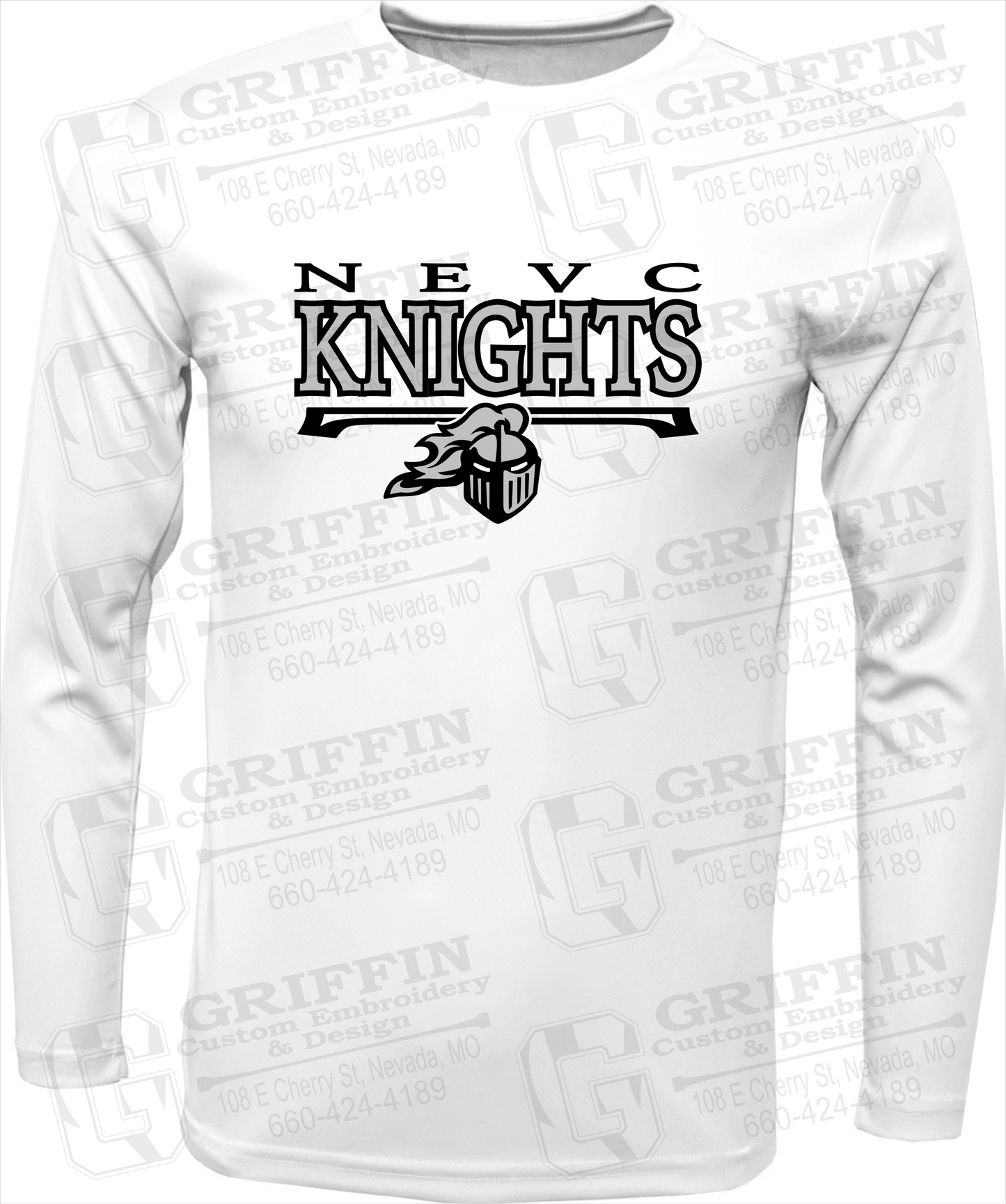 Toddler Dry-Fit Long Sleeve T-Shirt - NEVC Knights 23-A