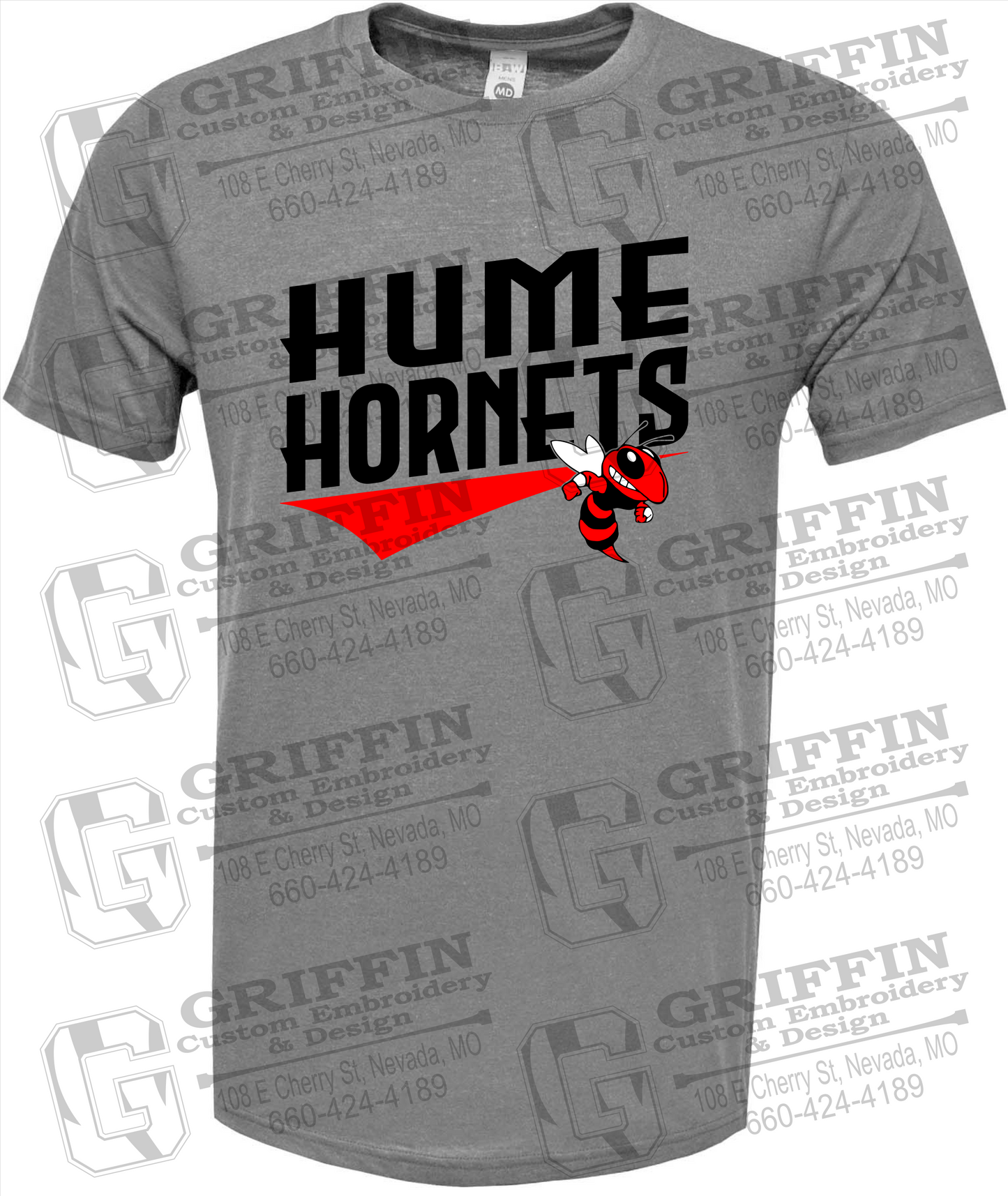 Soft-Tek Short Sleeve T-Shirt - Hume Hornets 23-A