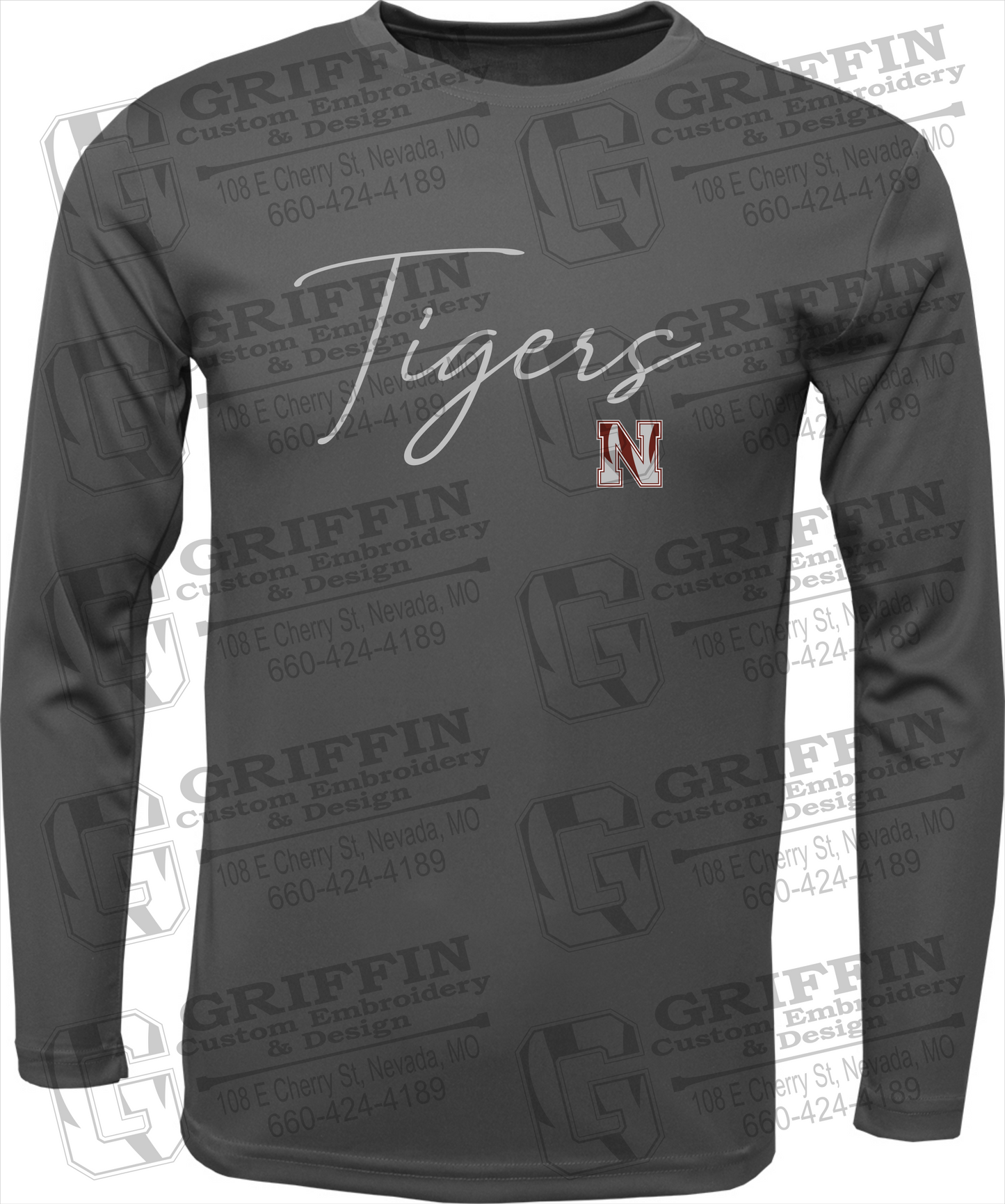 Toddler Dry-Fit Long Sleeve T-Shirt - Nevada Tigers 23-A