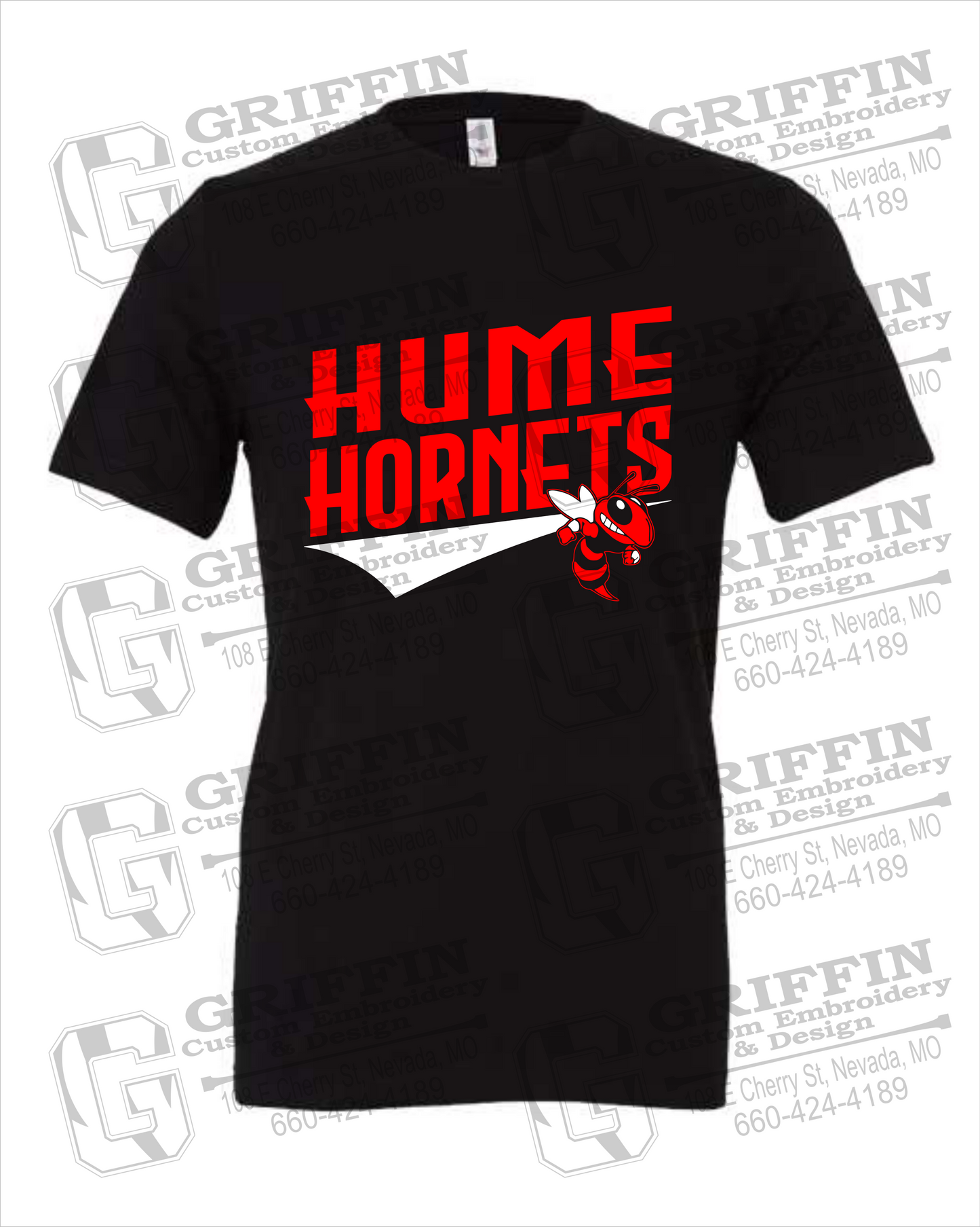 Cotton Short Sleeve T-Shirt - Hume Hornets 23-A
