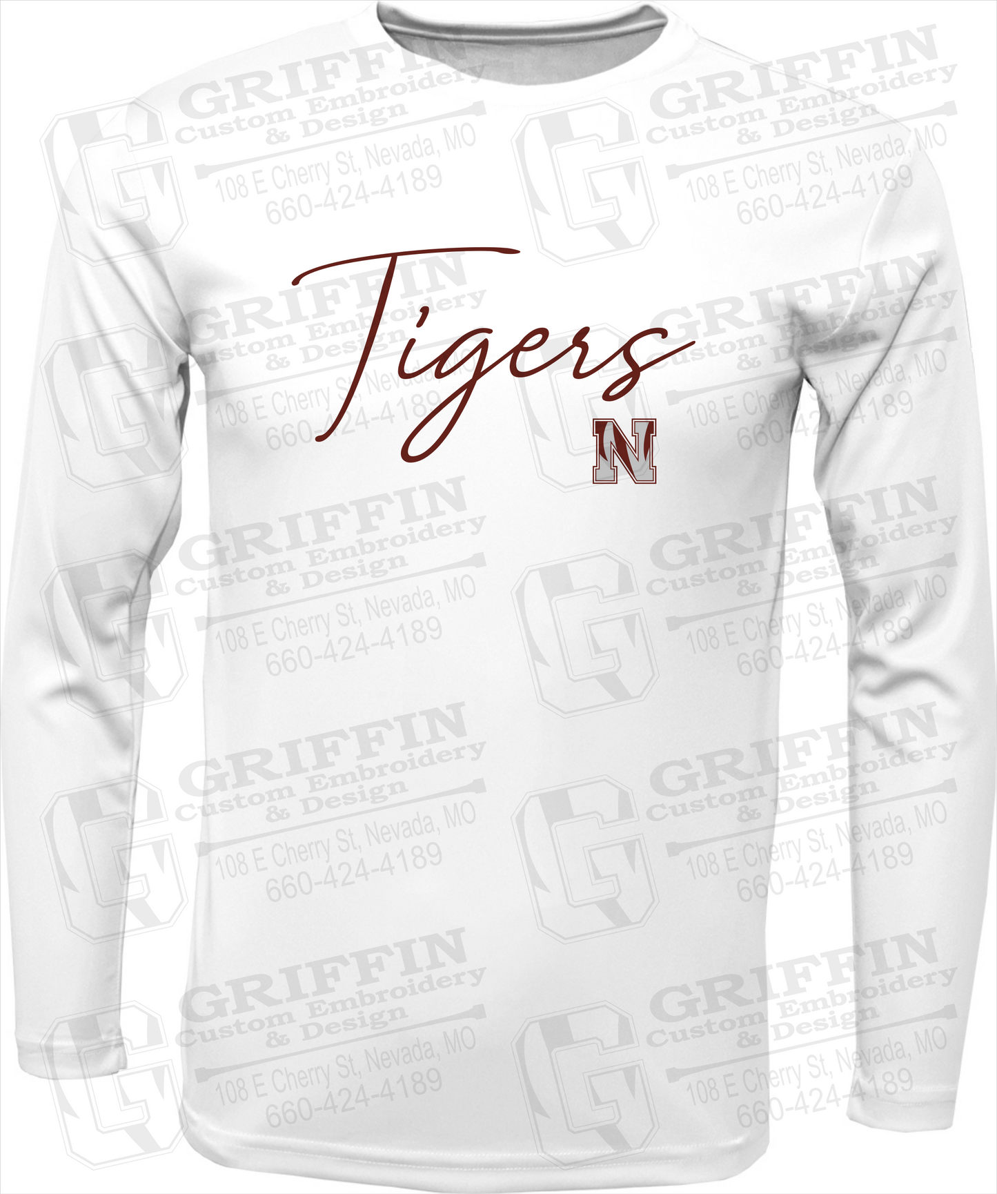 Toddler Dry-Fit Long Sleeve T-Shirt - Nevada Tigers 23-A