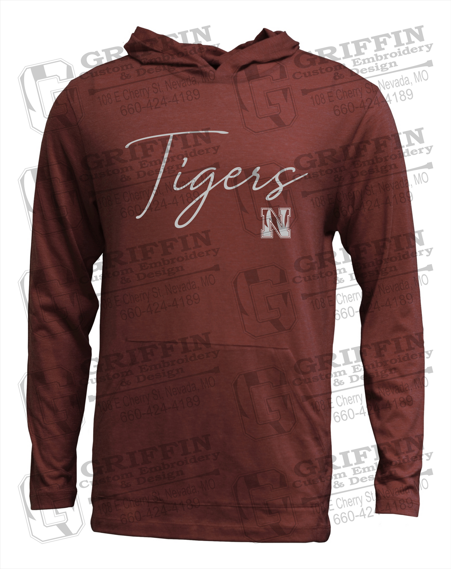 Soft-Tek T-Shirt Hoodie - Nevada Tigers 23-A