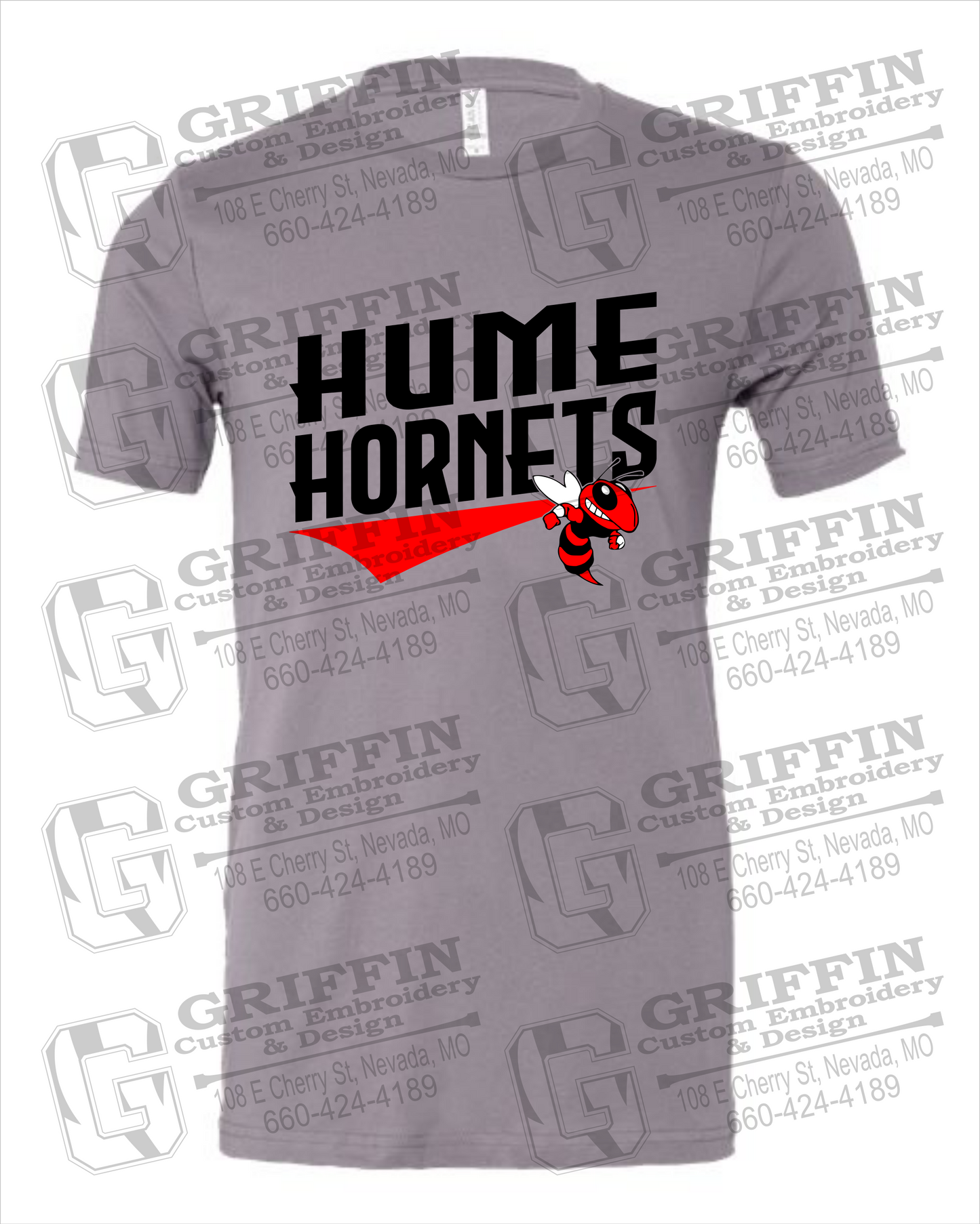 Cotton Short Sleeve T-Shirt - Hume Hornets 23-A
