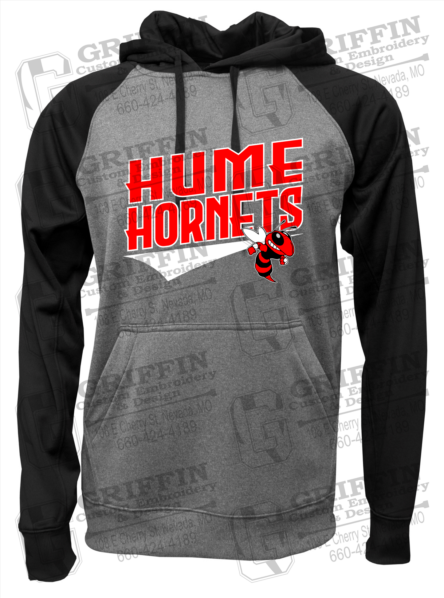 Performance Fleece Raglan Hoodie - Hume Hornets 23-A