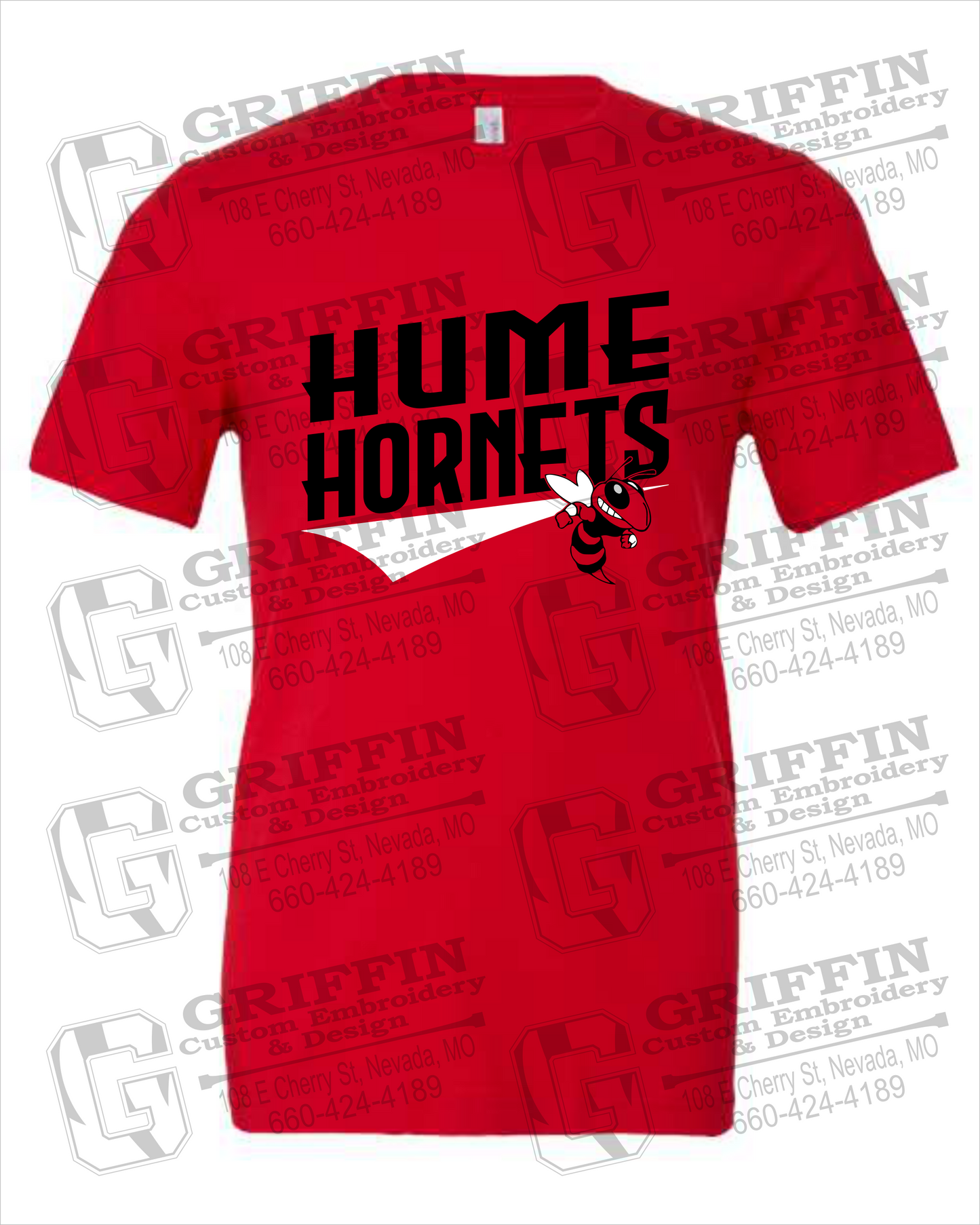 Cotton Short Sleeve T-Shirt - Hume Hornets 23-A