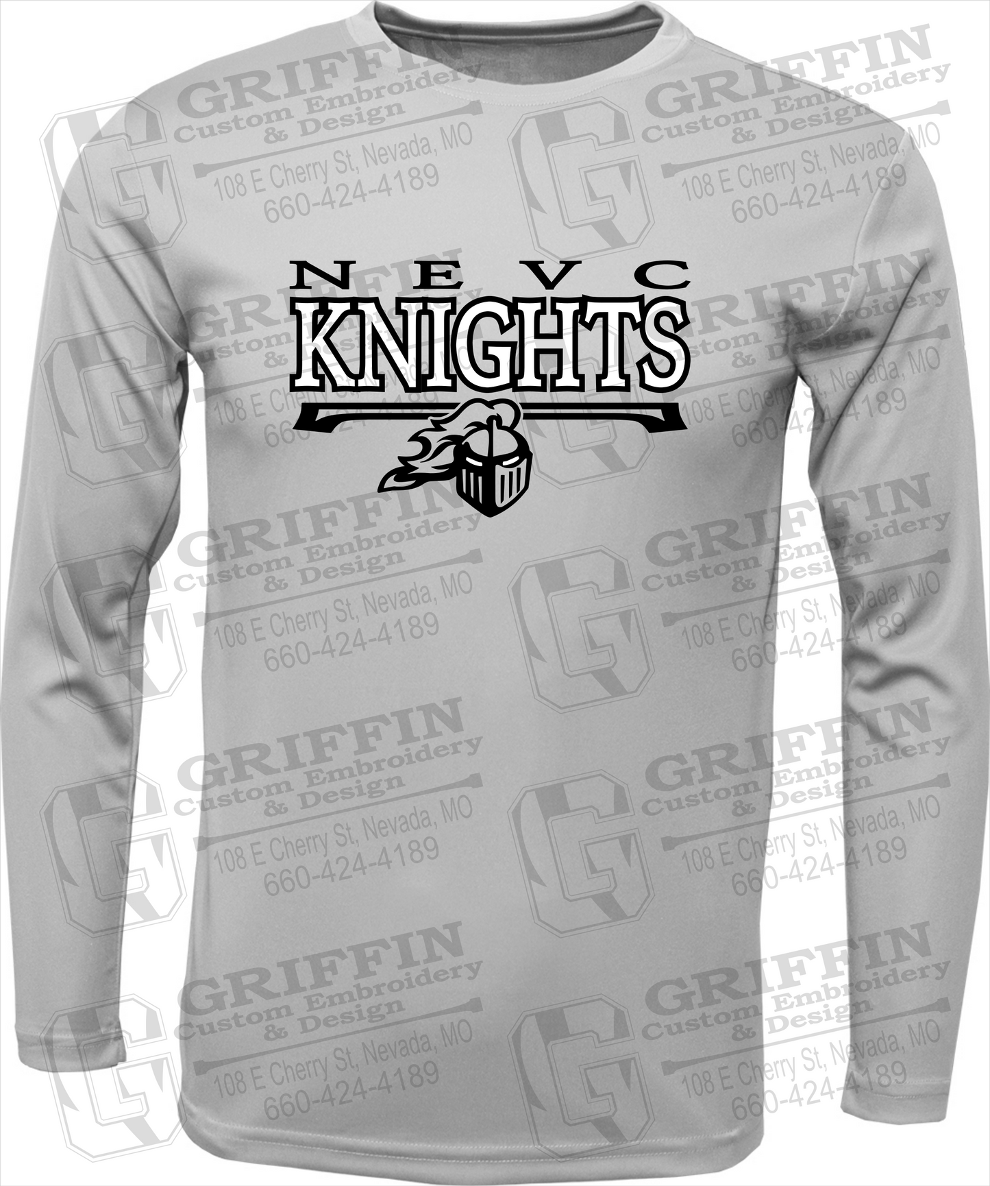 Toddler Dry-Fit Long Sleeve T-Shirt - NEVC Knights 23-A