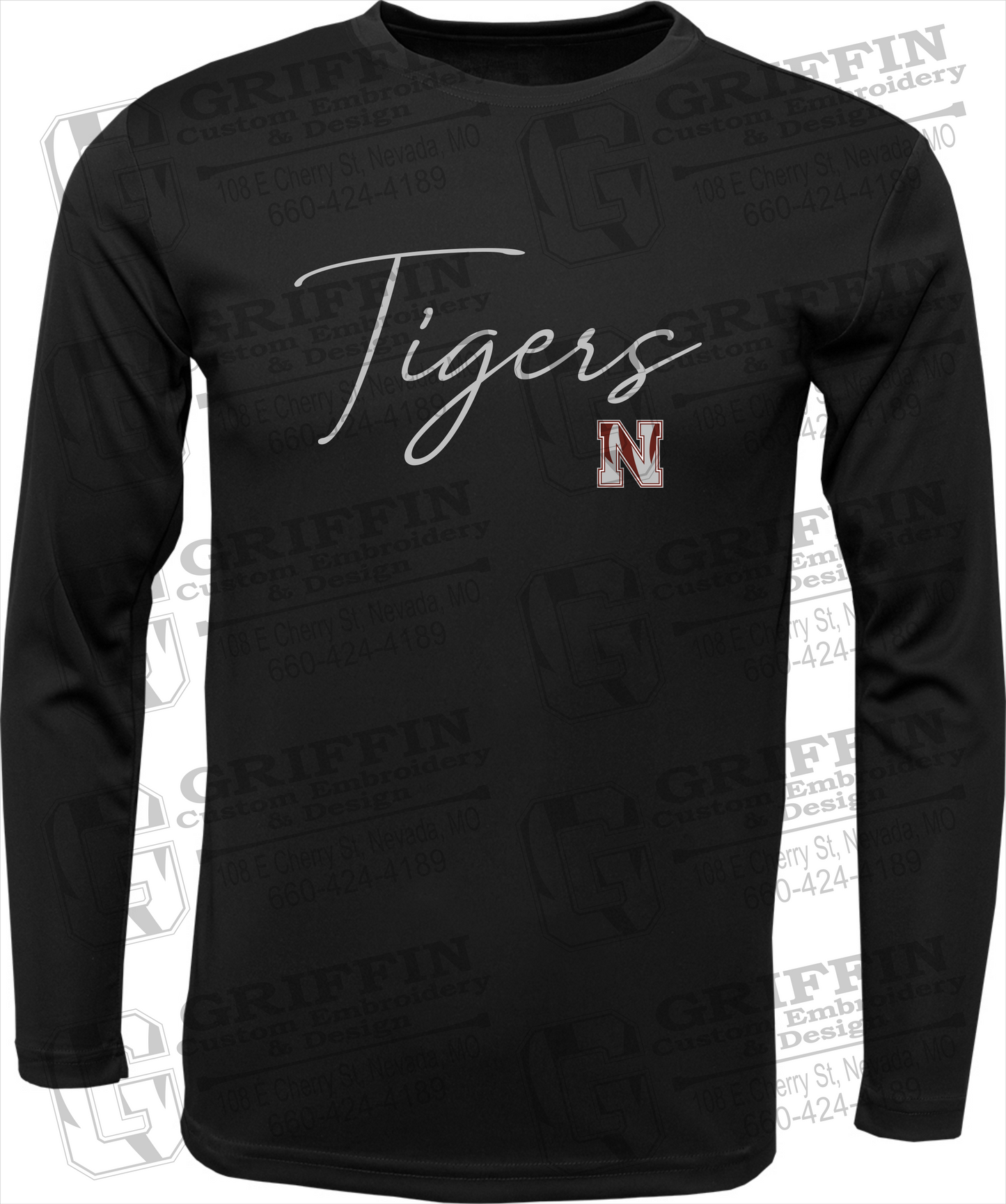 Toddler Dry-Fit Long Sleeve T-Shirt - Nevada Tigers 23-A