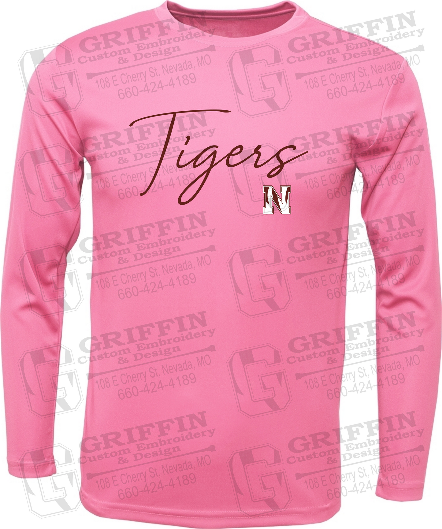 Toddler Dry-Fit Long Sleeve T-Shirt - Nevada Tigers 23-A