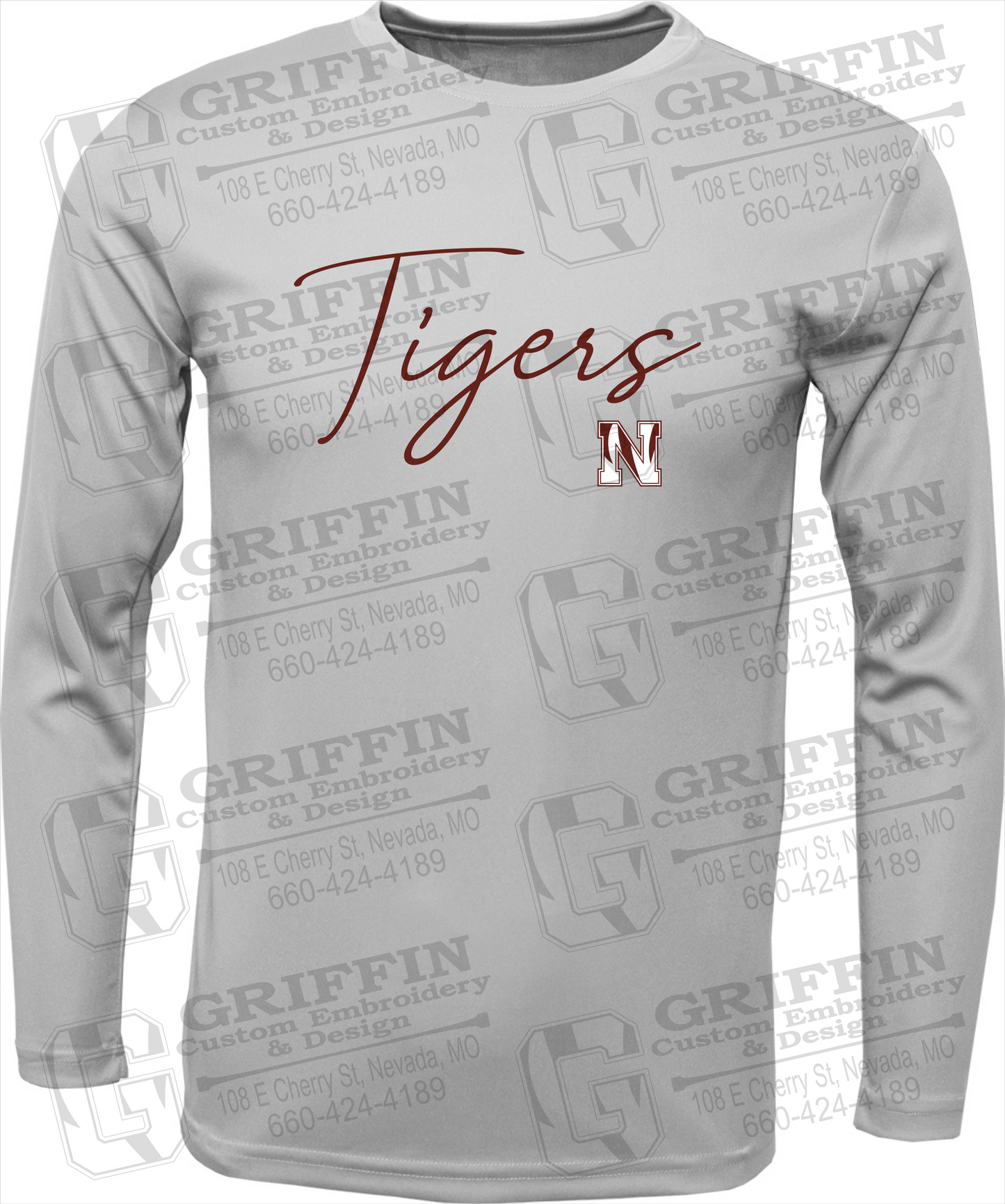 Toddler Dry-Fit Long Sleeve T-Shirt - Nevada Tigers 23-A