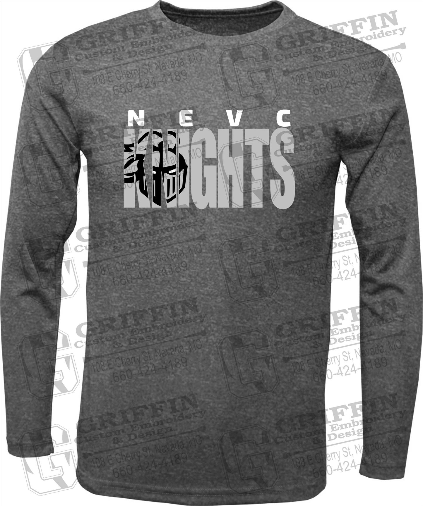 Dry-Fit Long Sleeve T-Shirt - NEVC Knights 23-B