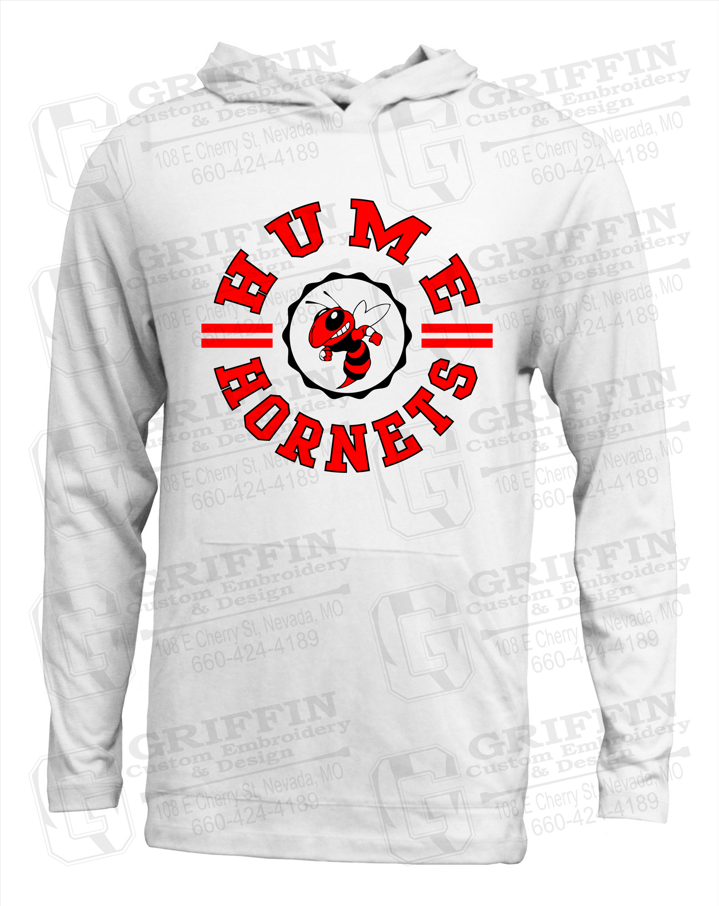 Soft-Tek T-Shirt Hoodie - Hume Hornets 23-B