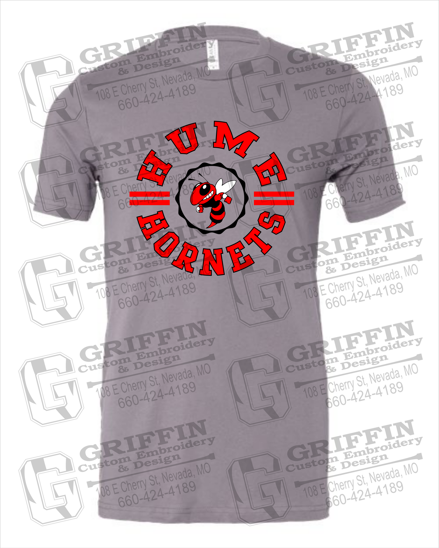 Cotton Short Sleeve T-Shirt - Hume Hornets 23-B