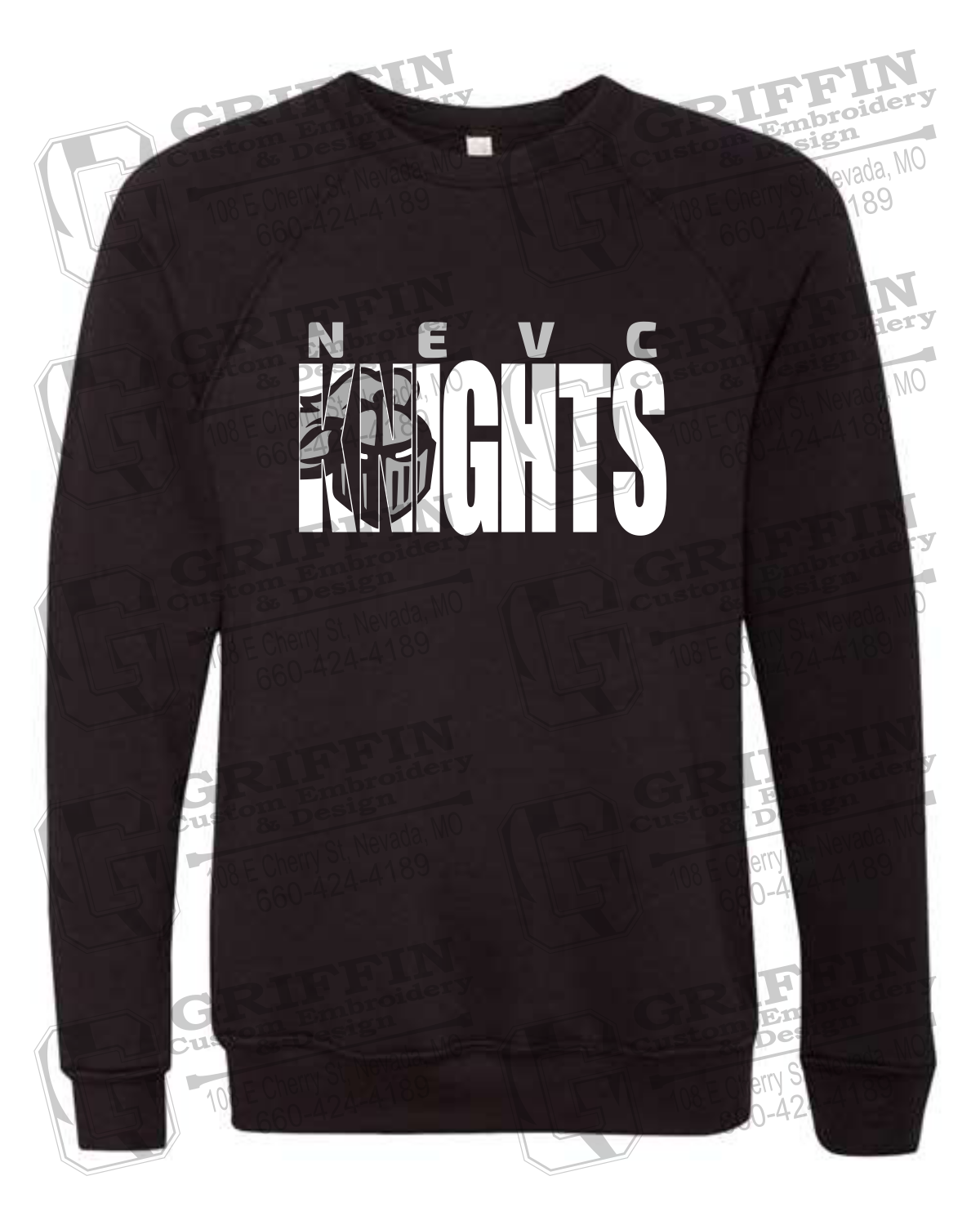 Sponge Fleece Sweatshirt - NEVC Knights 23-B