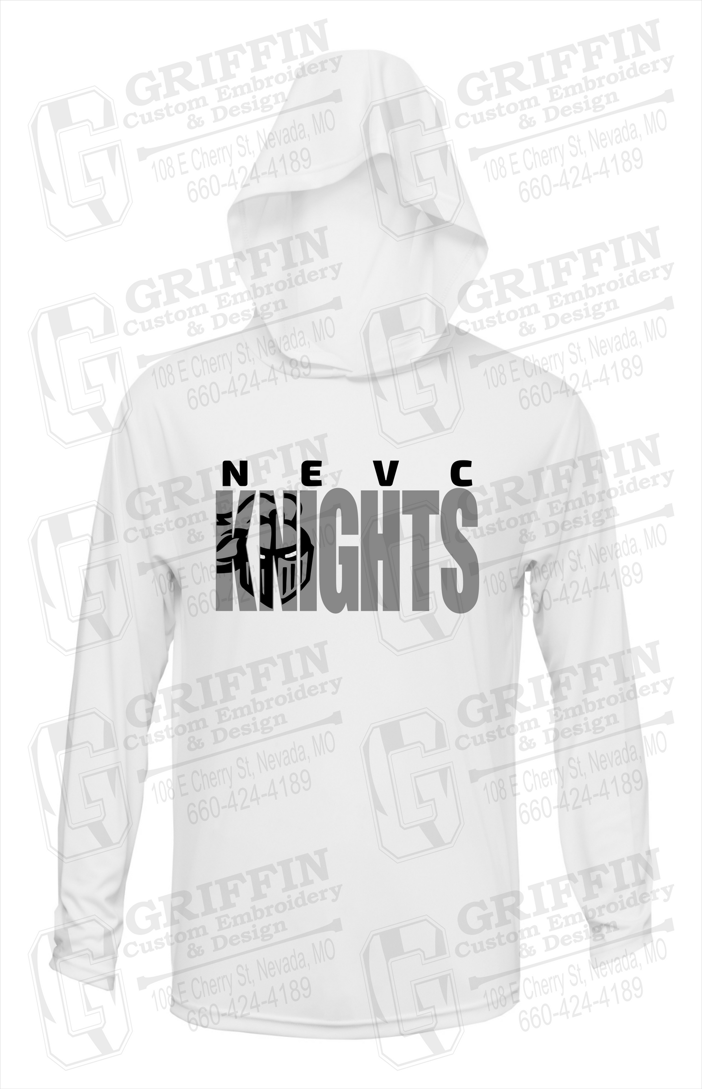 Dry-Fit T-Shirt Hoodie - NEVC Knights 23-B