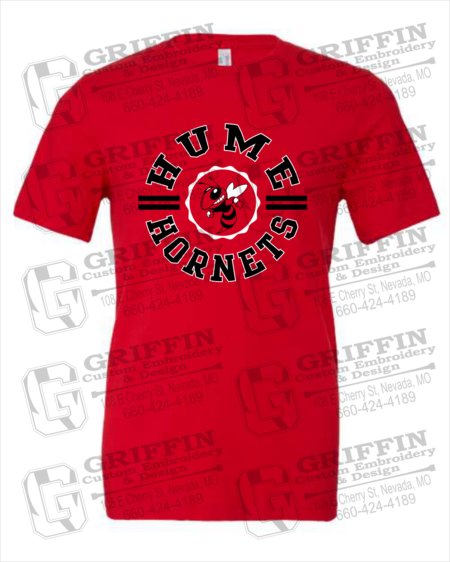 Cotton Short Sleeve T-Shirt - Hume Hornets 23-B