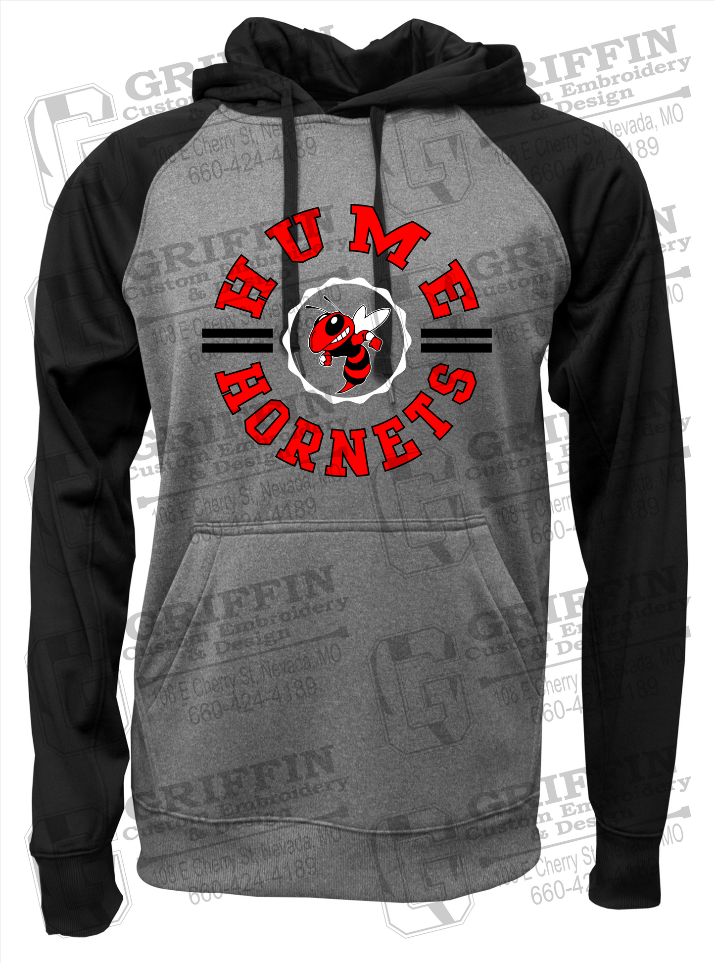 Performance Fleece Raglan Hoodie - Hume Hornets 23-B