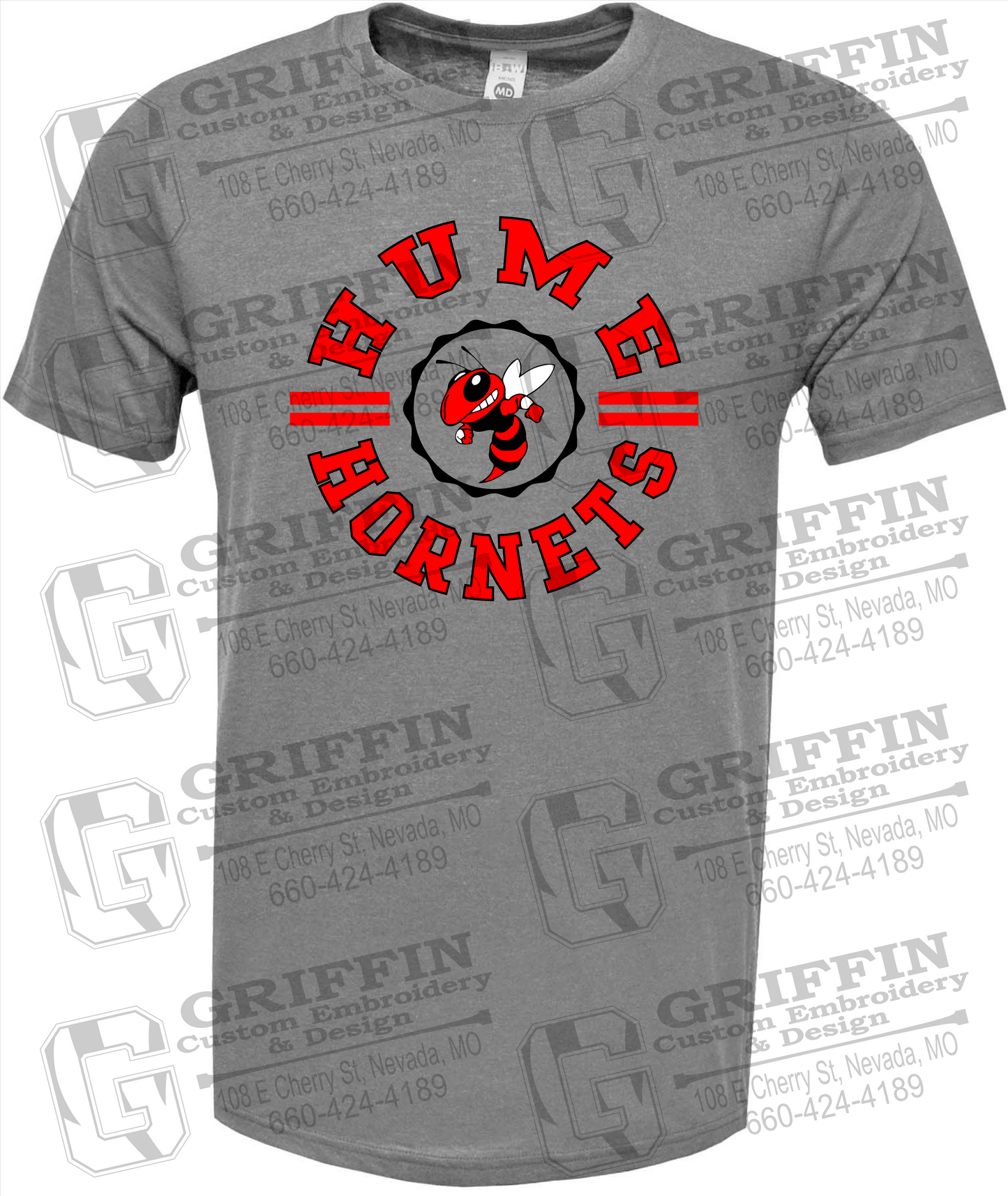 Soft-Tek Short Sleeve T-Shirt - Hume Hornets 23-B