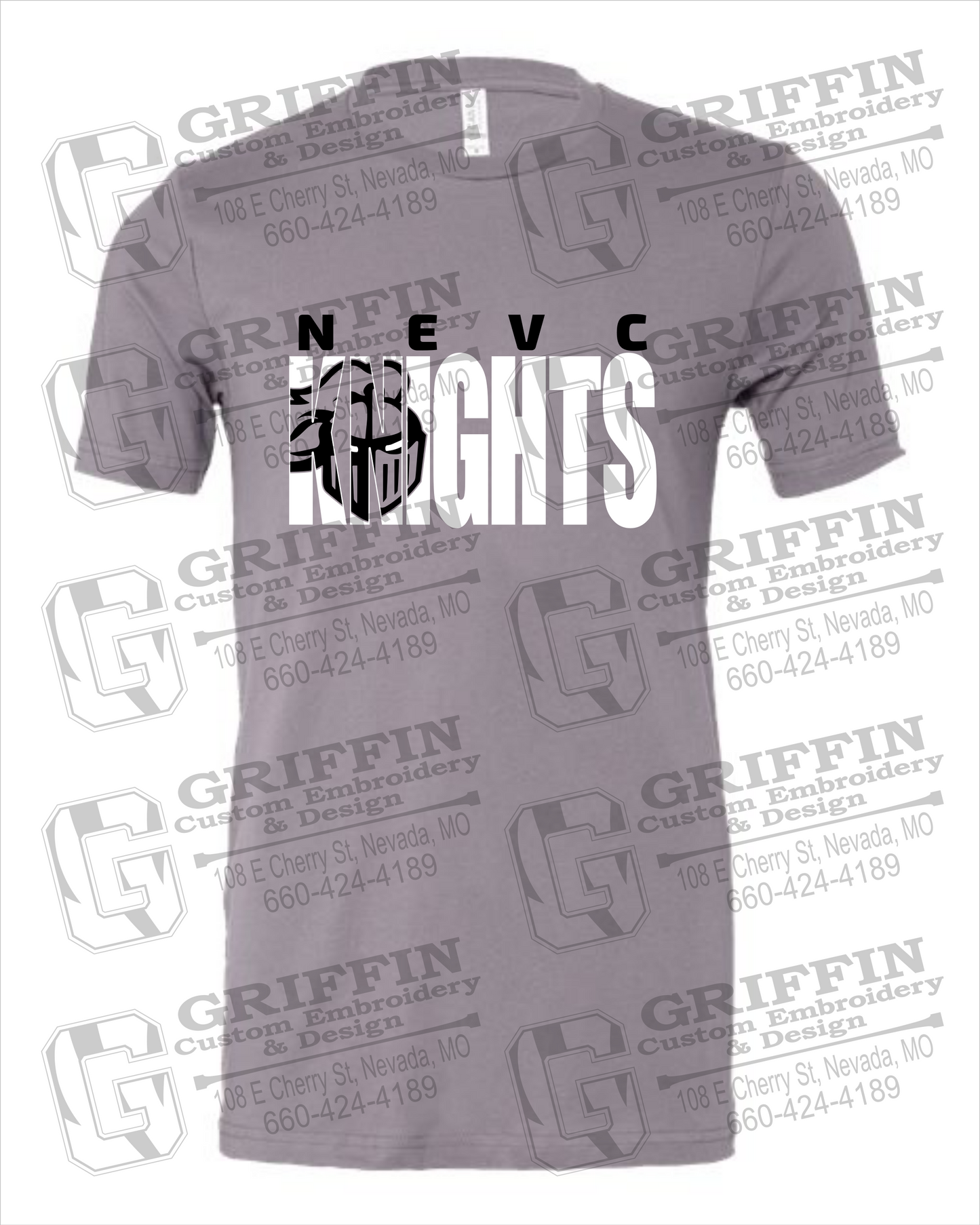 Cotton Short Sleeve T-Shirt - NEVC Knights 23-B