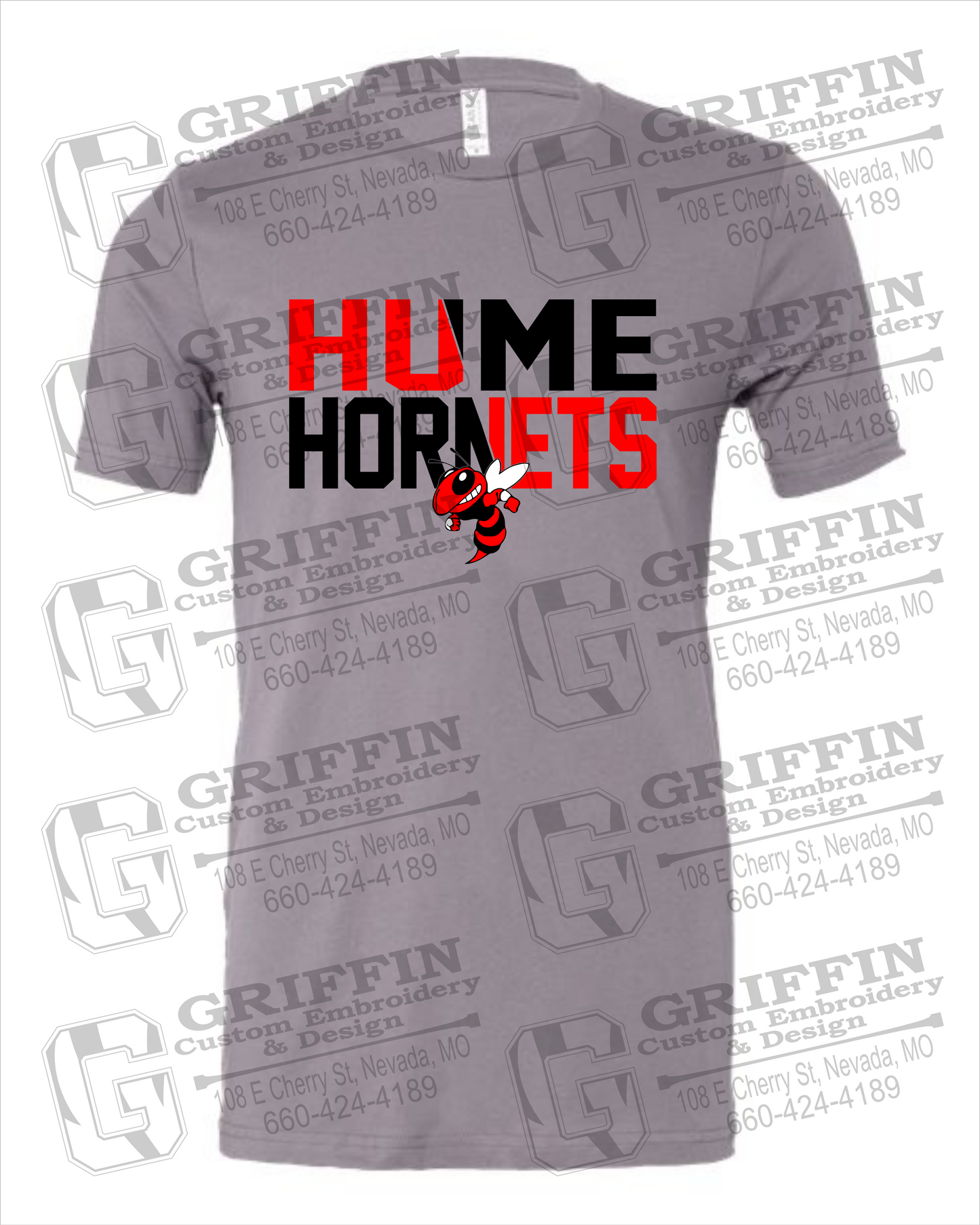 Cotton Short Sleeve T-Shirt - Hume Hornets 23-C