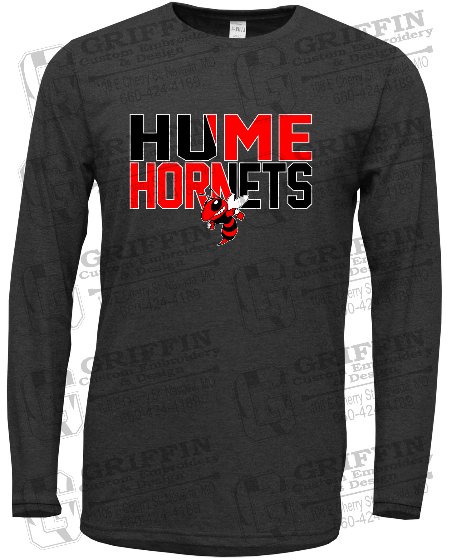 Soft-Tek Long Sleeve T-Shirt - Hume Hornets 23-C